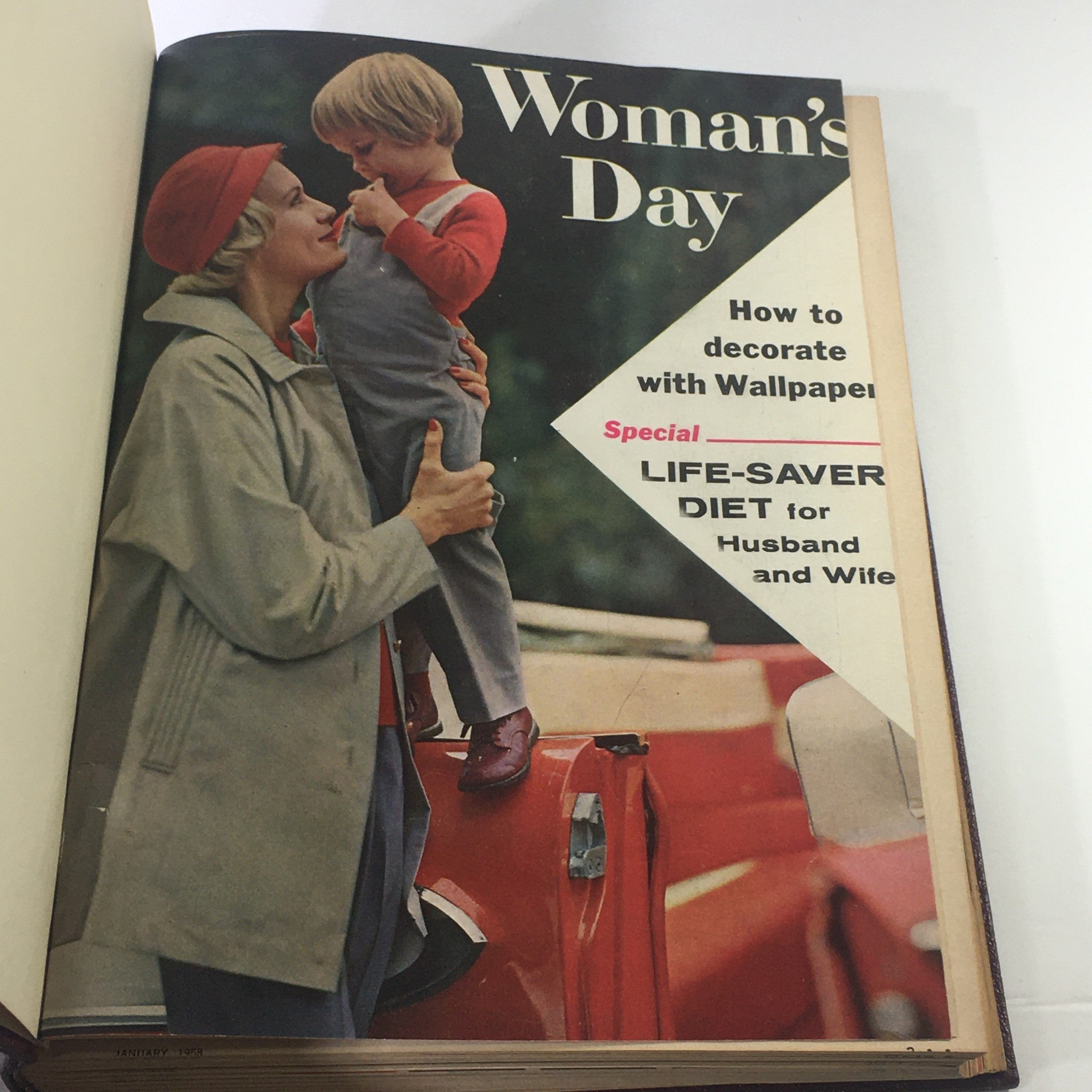 1958 Woman's Day Magazine Complete Year Round In One Book Compilation