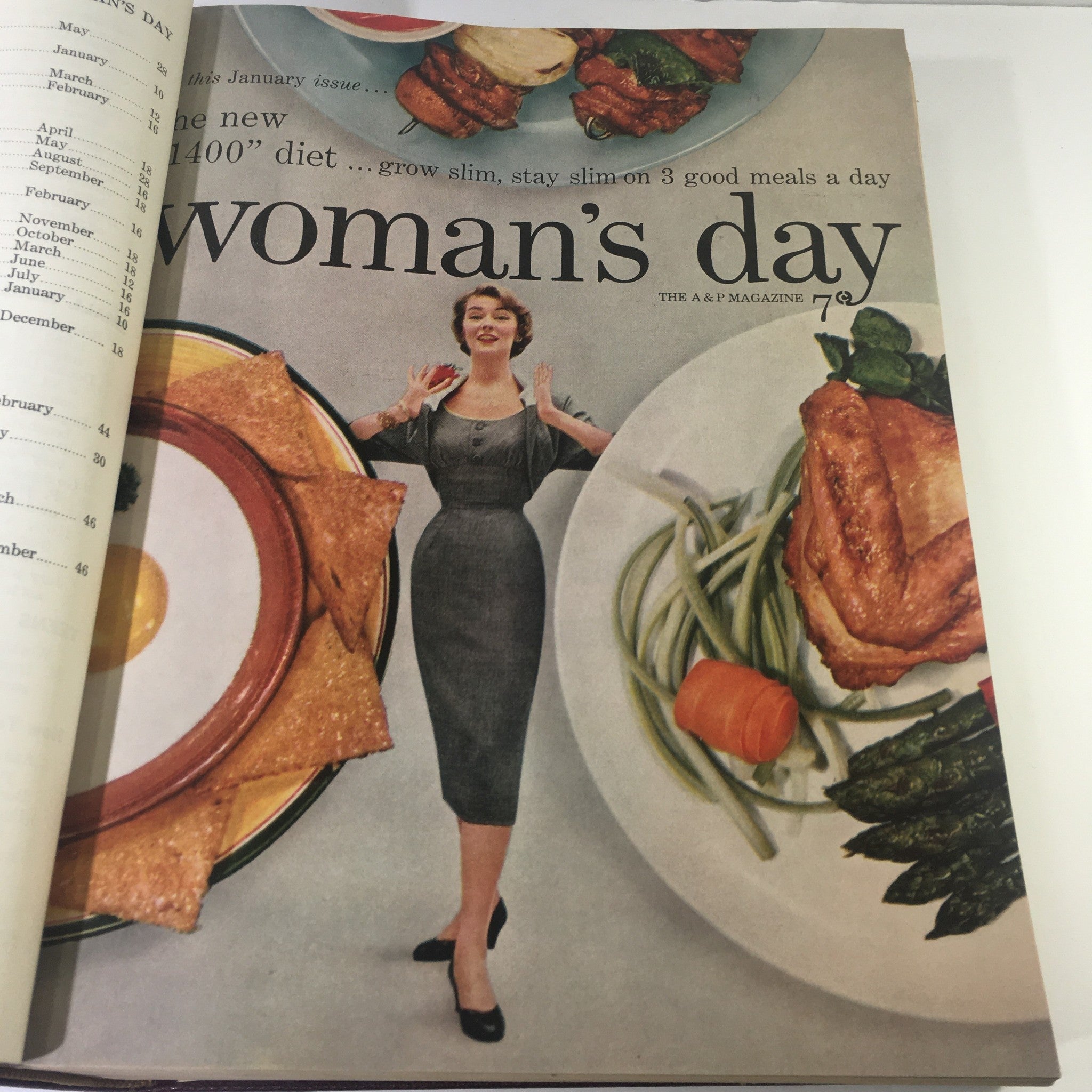 1954 Woman's Day Magazine Complete Year Round In One Book Compilation