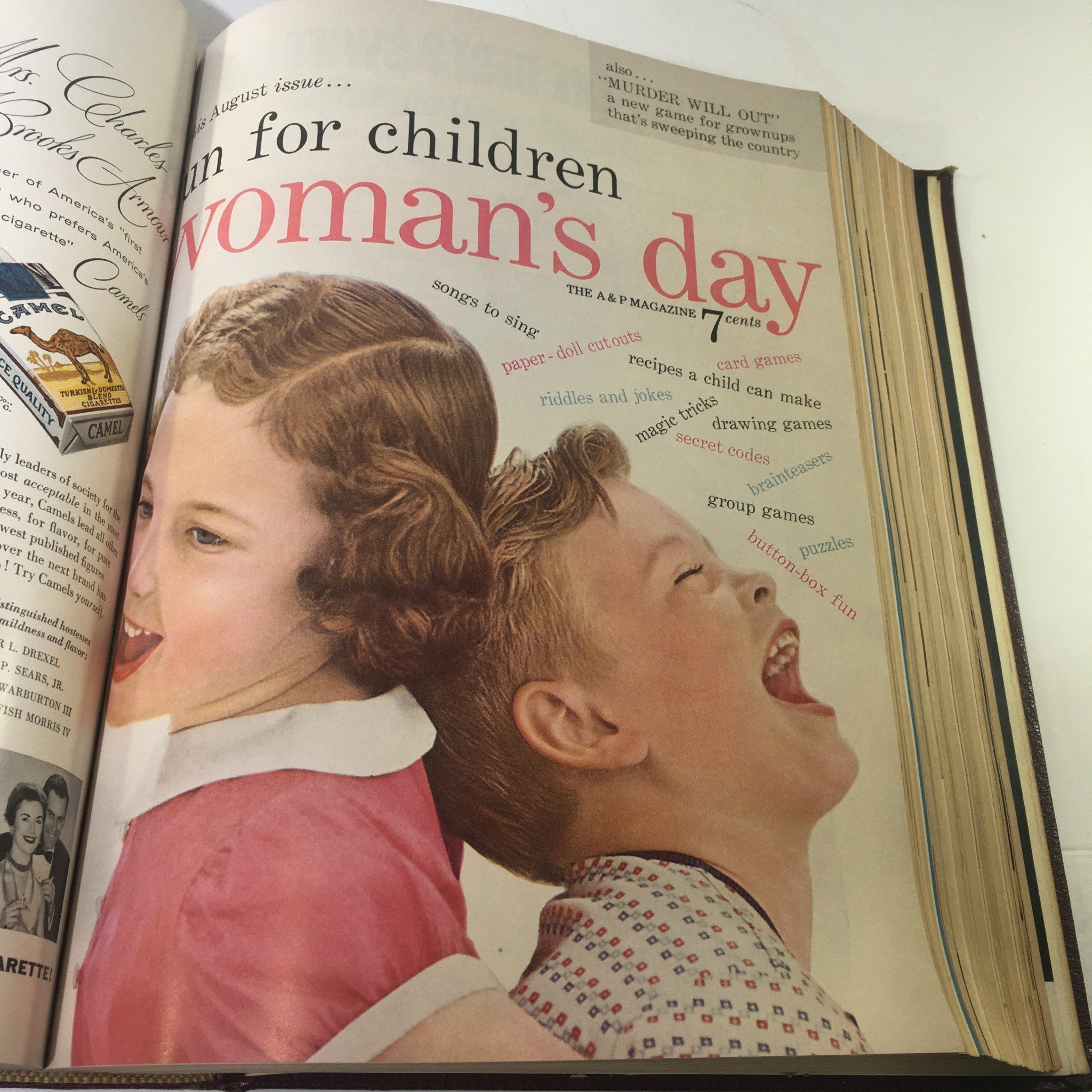 1954 Woman's Day Magazine Complete Year Round In One Book Compilation