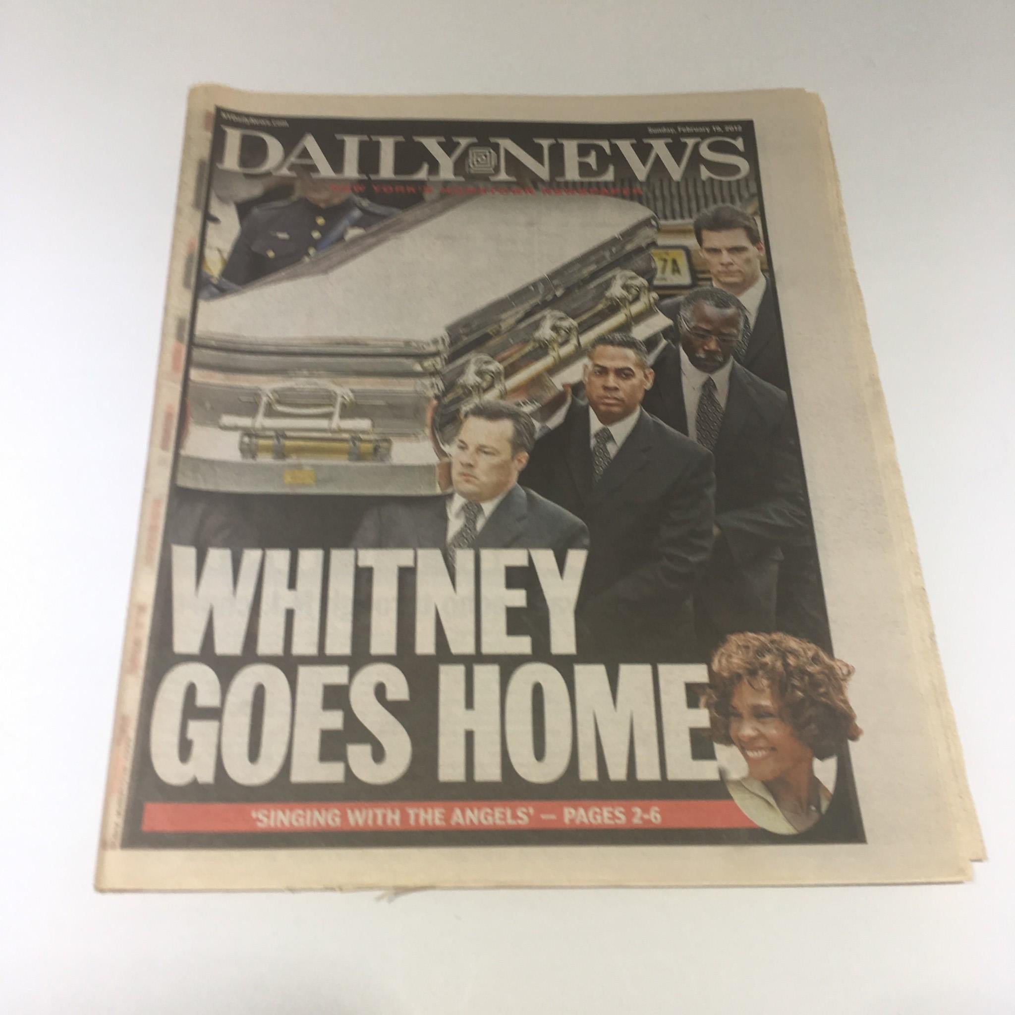 New York Daily News: Feb 19 2012, Whitney Goes Home