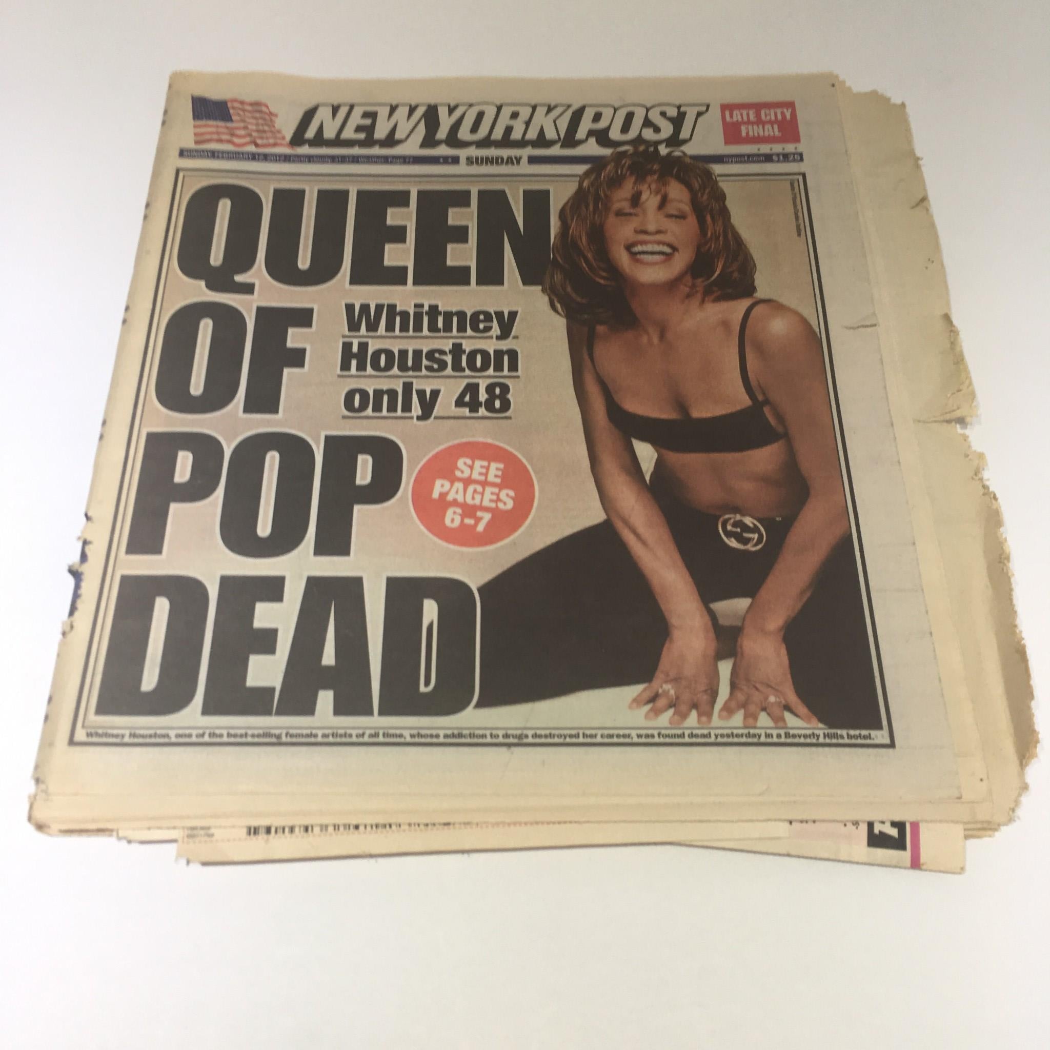 New York Post: Feb 12 2012, Queen of Pop Dead