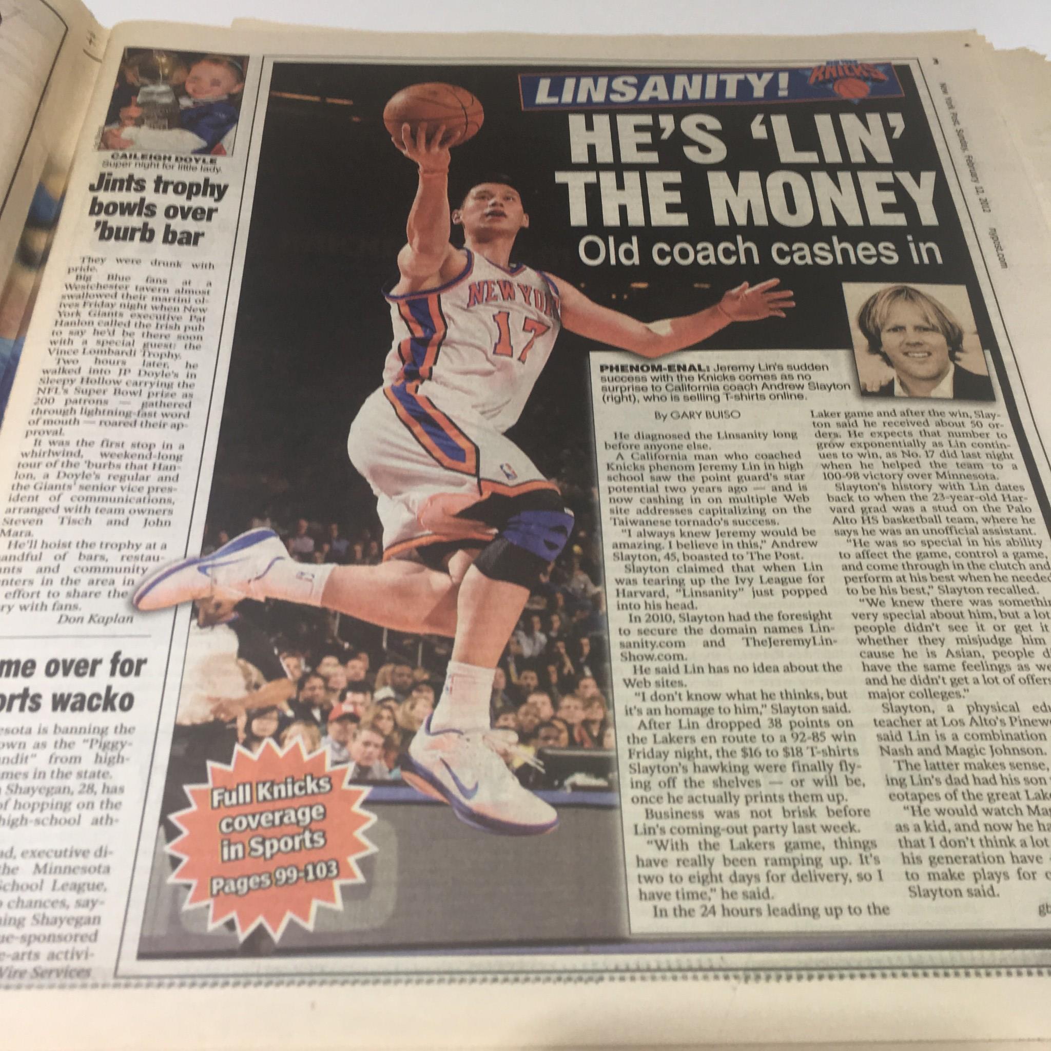New York Post: Feb 12 2012, Queen of Pop Dead
