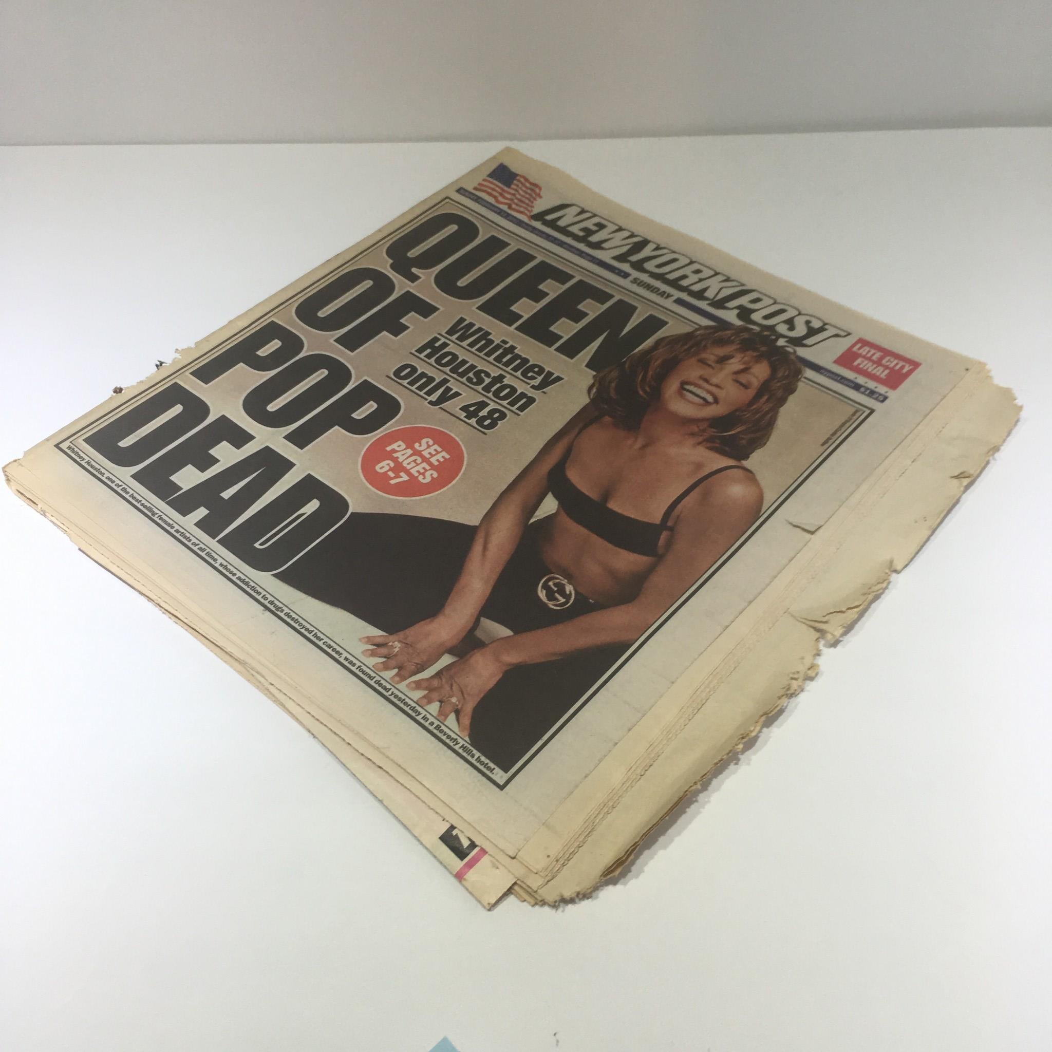 New York Post: Feb 12 2012, Queen of Pop Dead