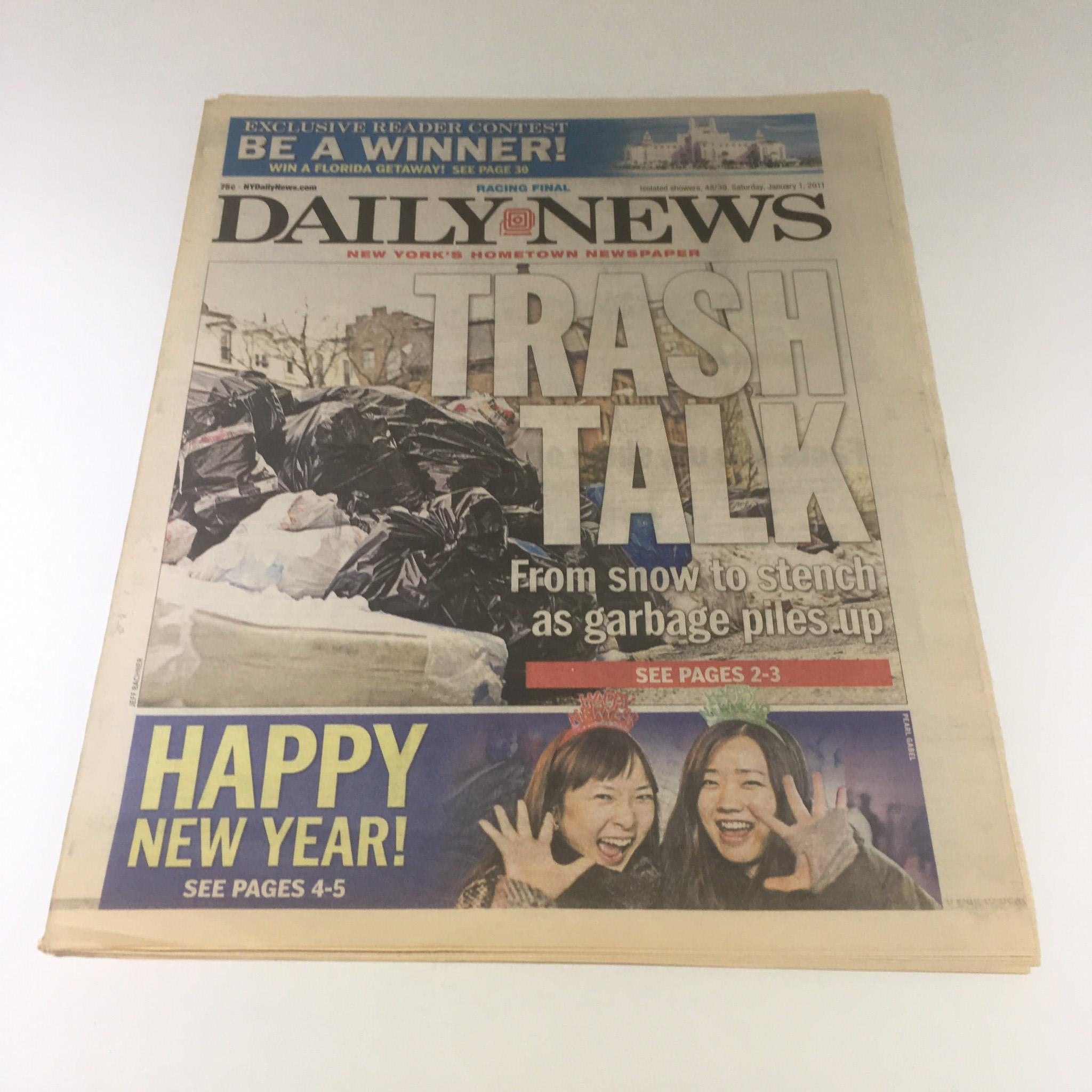 New York Daily News: Jan 1 2011, Trash Talk From Snow to Stench as Garbage Piles