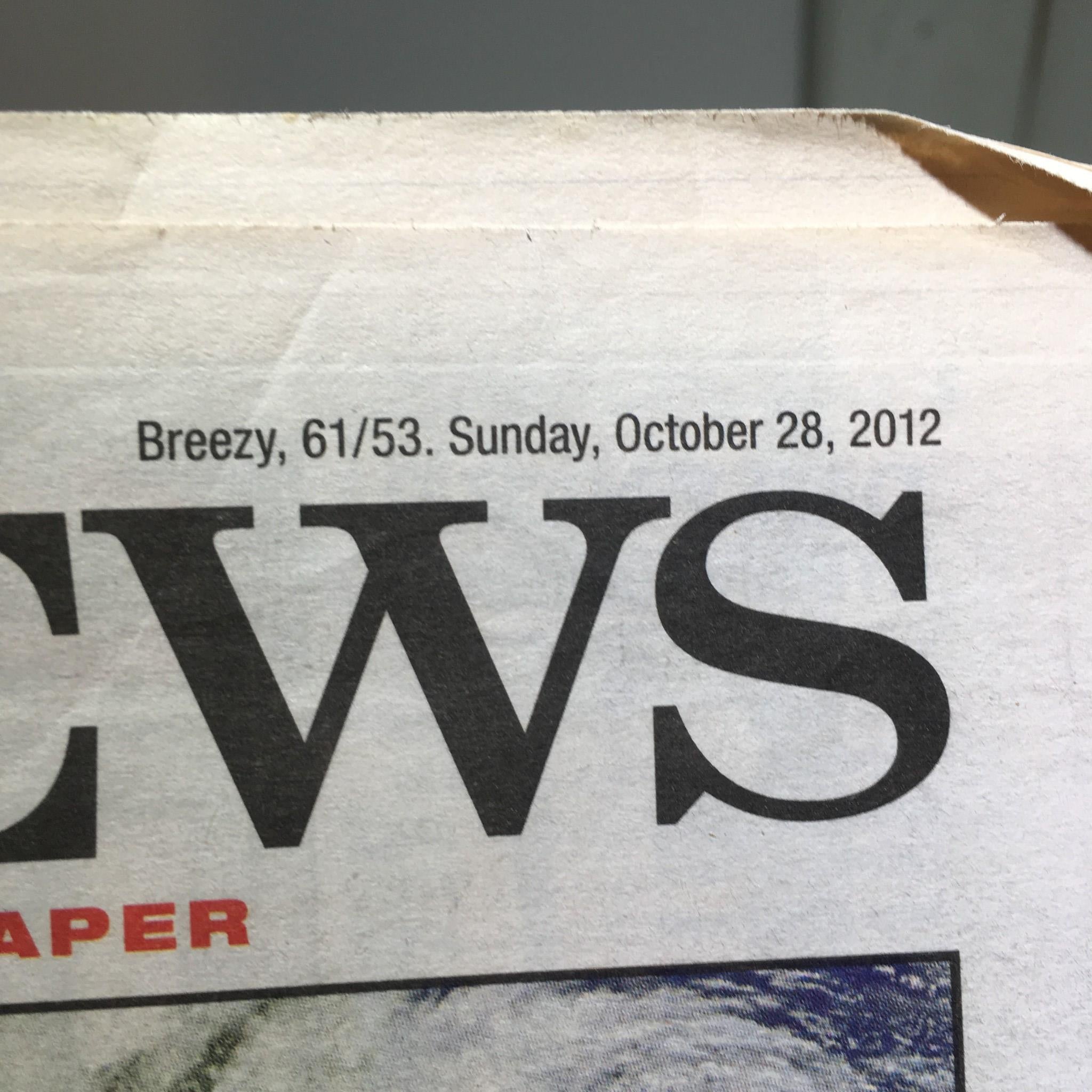 New York Daily News: Oct 28 2012, My Sister the Killer