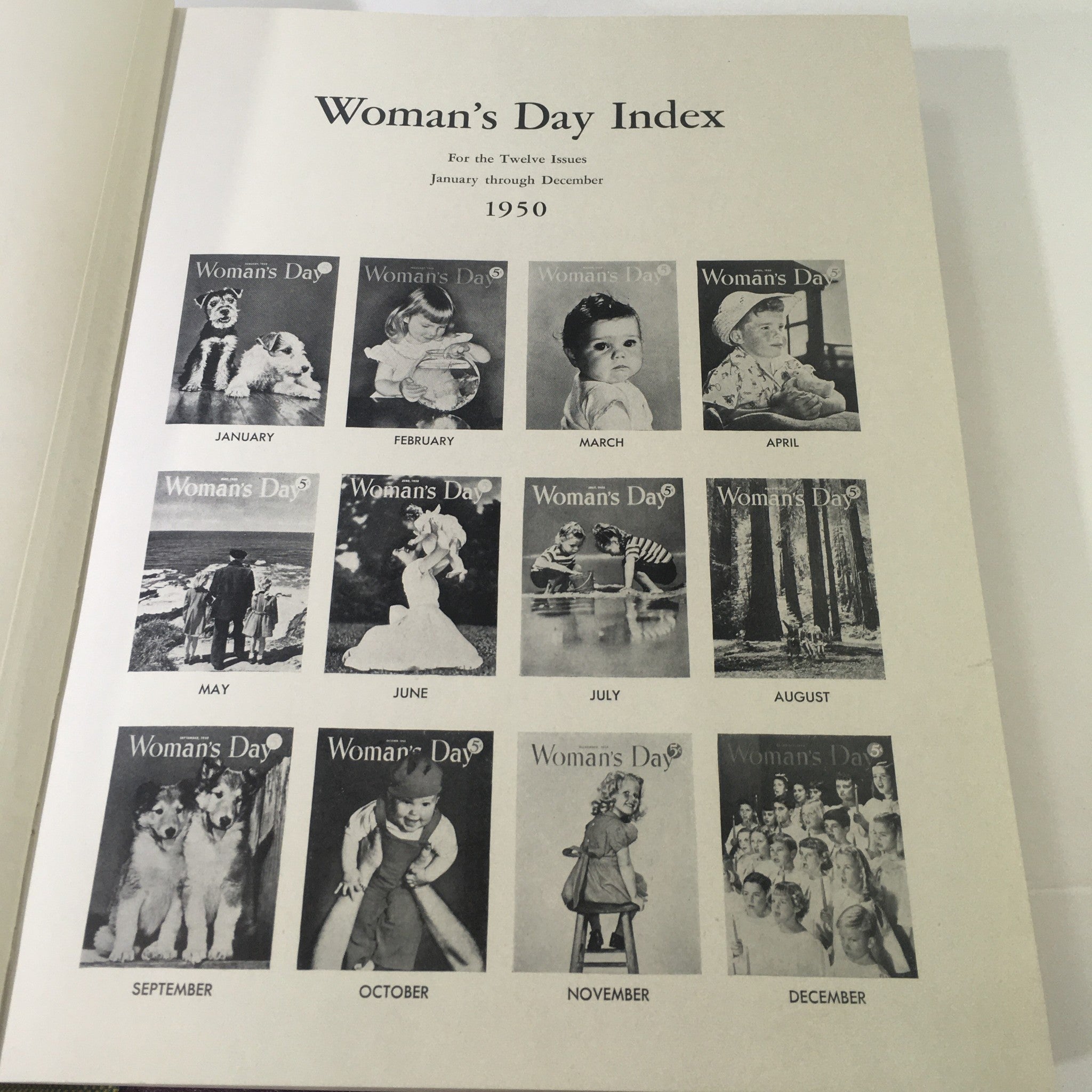 1950 Woman's Day Magazine Complete Year Round In One Book Compilation