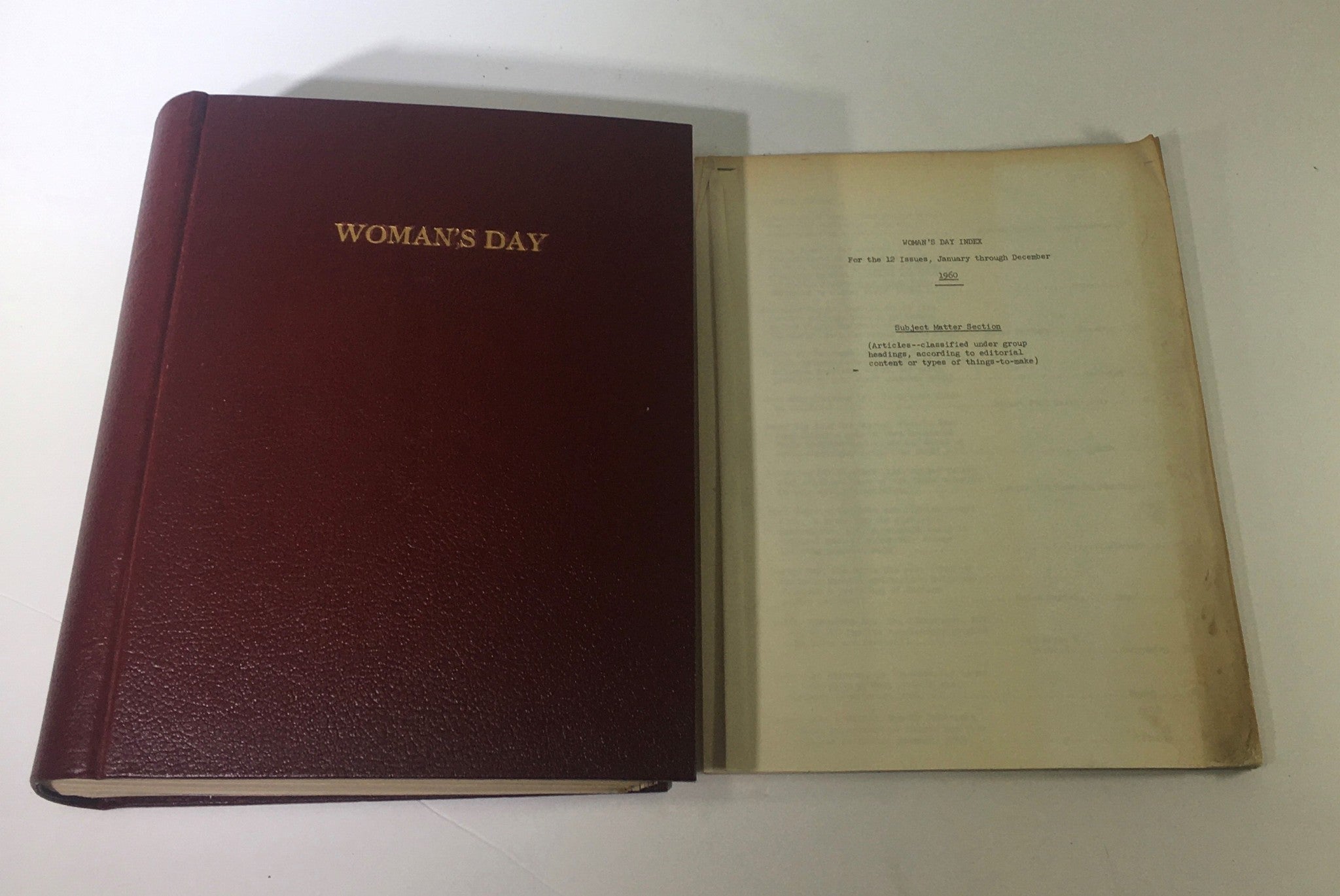 1960 Woman's Day Magazine Complete Year Round In One Book Compilation