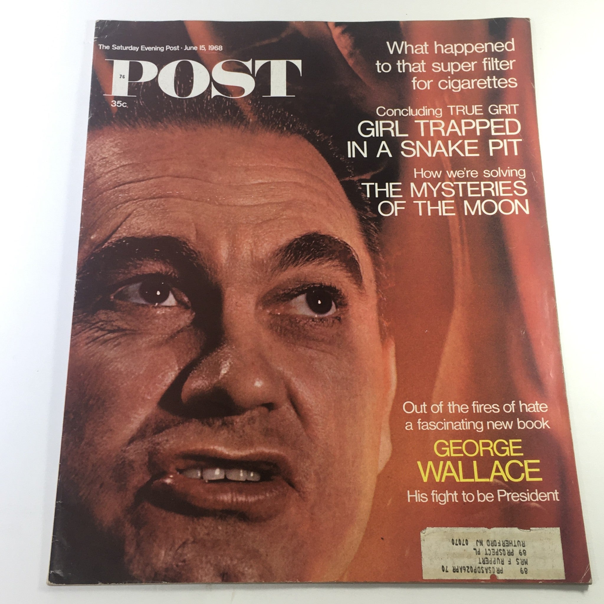 VTG The Saturday Evening Post June 15 1968 - George Wallace Fight to President