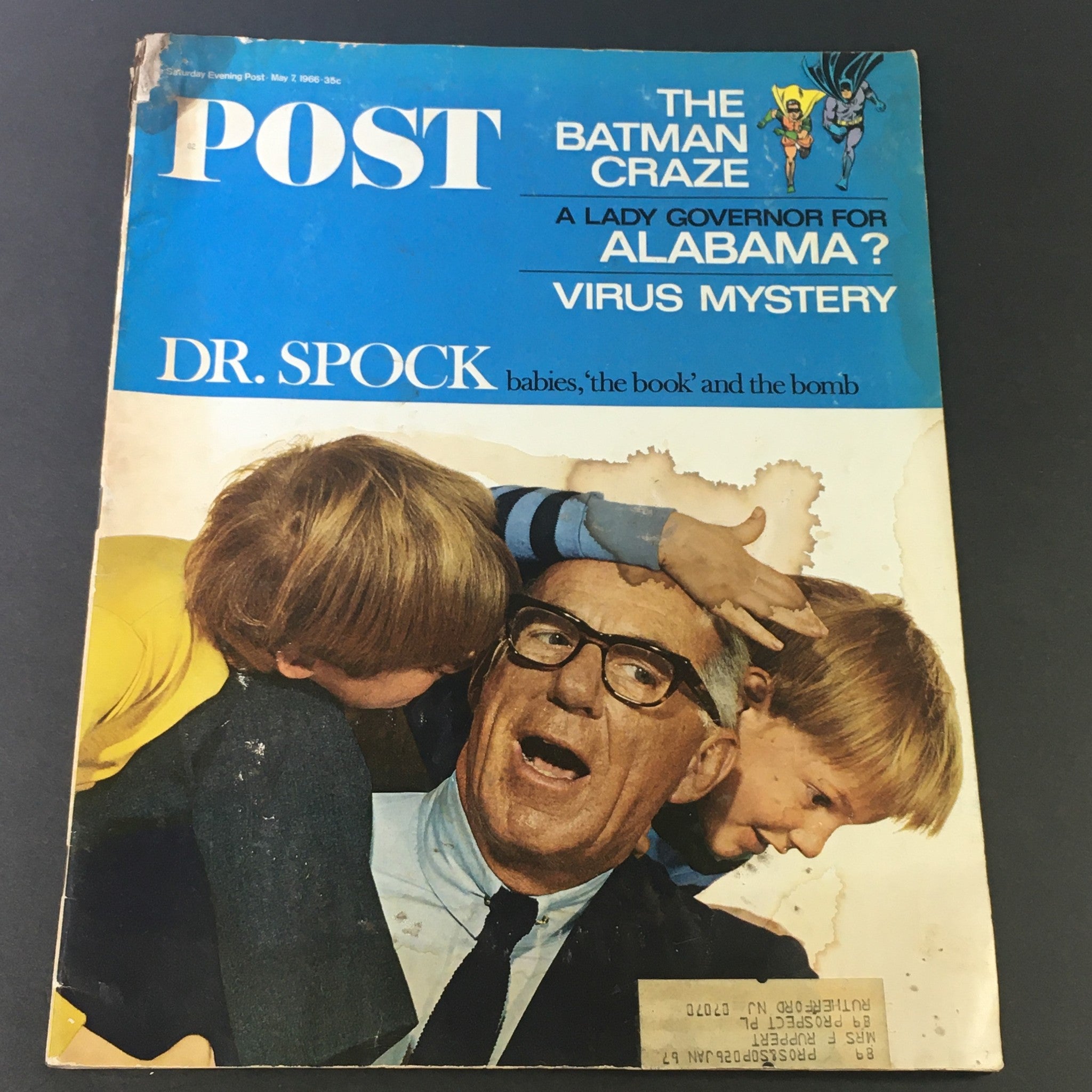 VTG The Saturday Evening Post May 7 1966 - Benjamin Spock / The Batman Craze