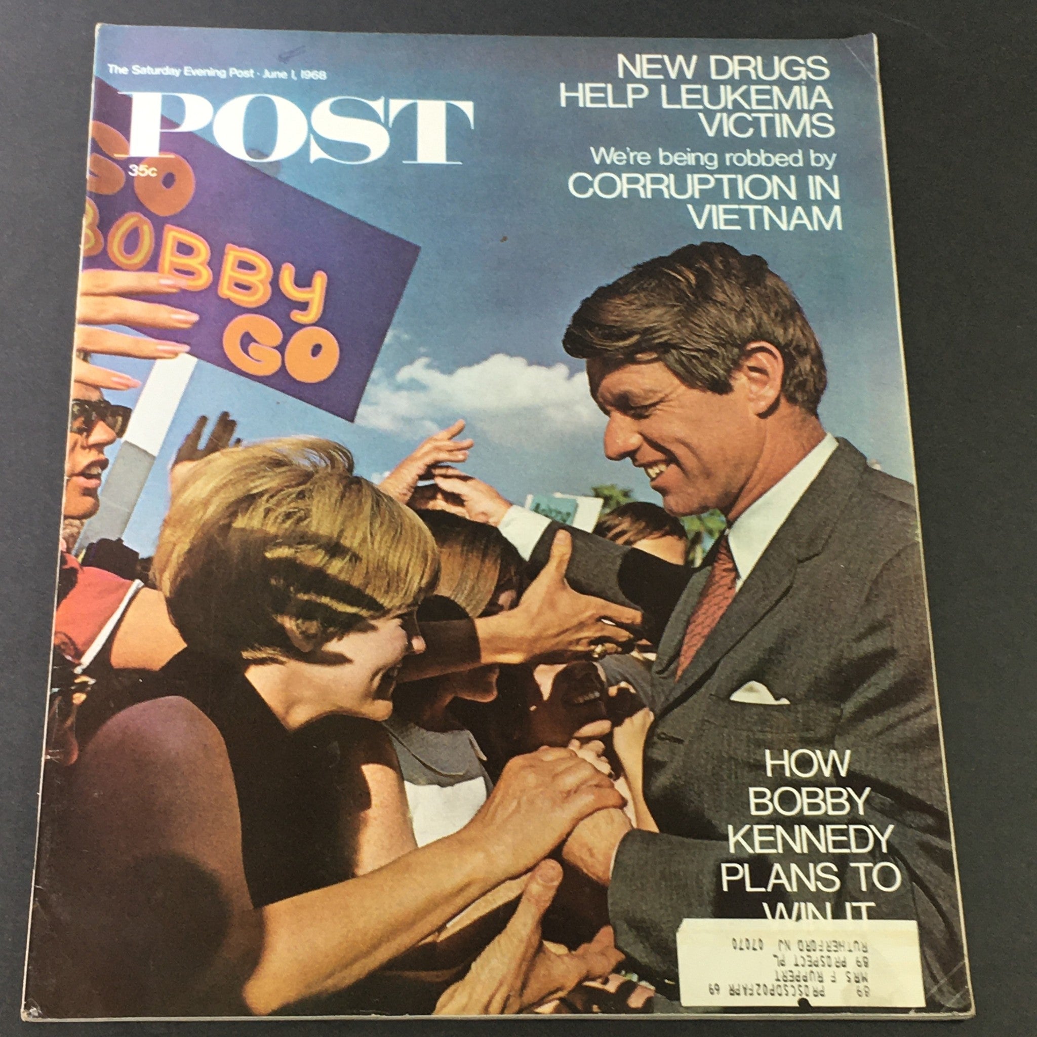 VTG The Saturday Evening Post June 1 1968 - Bobby Kennedy Plans to Win