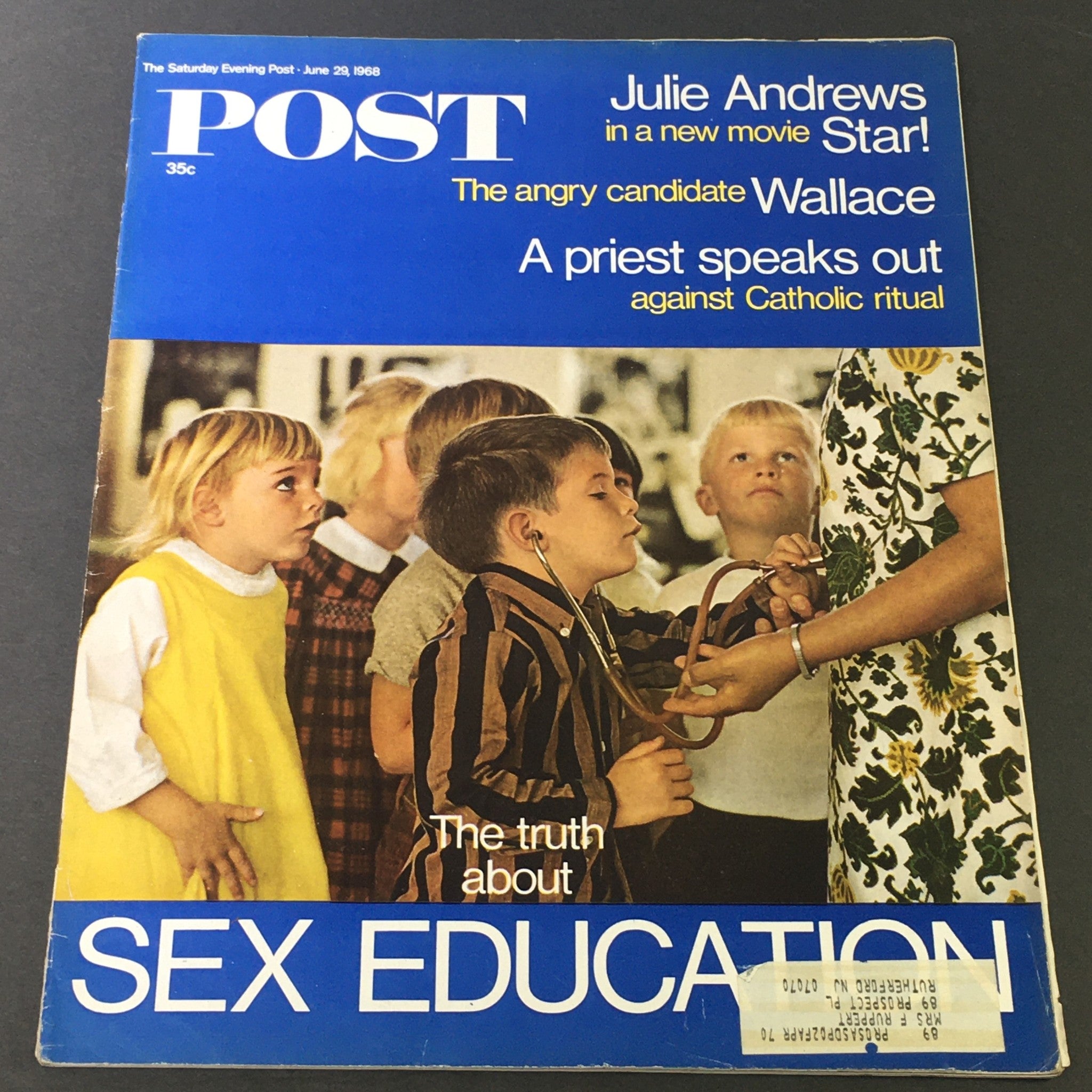 VTG The Saturday Evening Post June 29 1968 - Julie Andrews / George Wallace