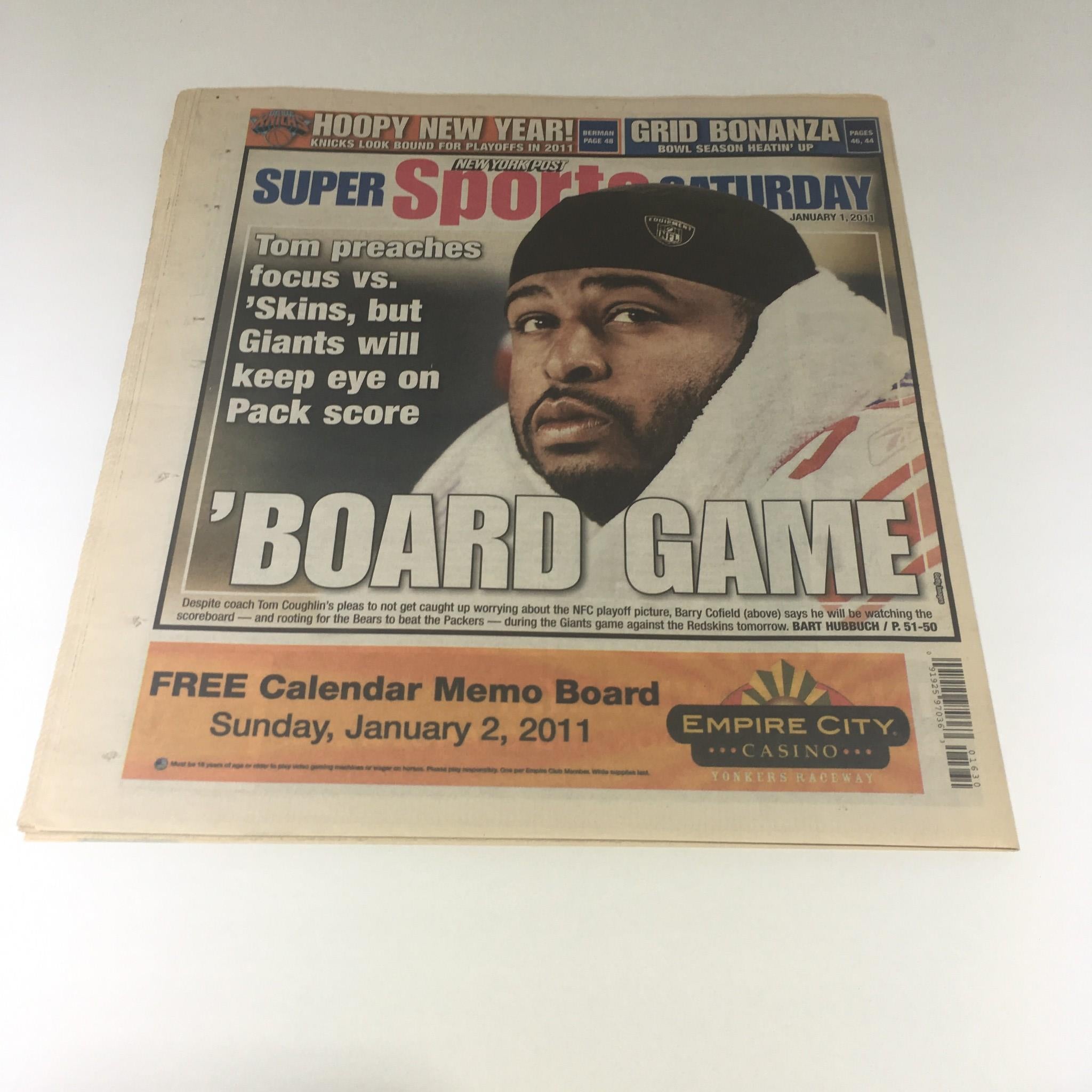 NY Post: 1/1/11, Heck Of a Job, Mike's Katrina Moment Praises Slow-plow Team