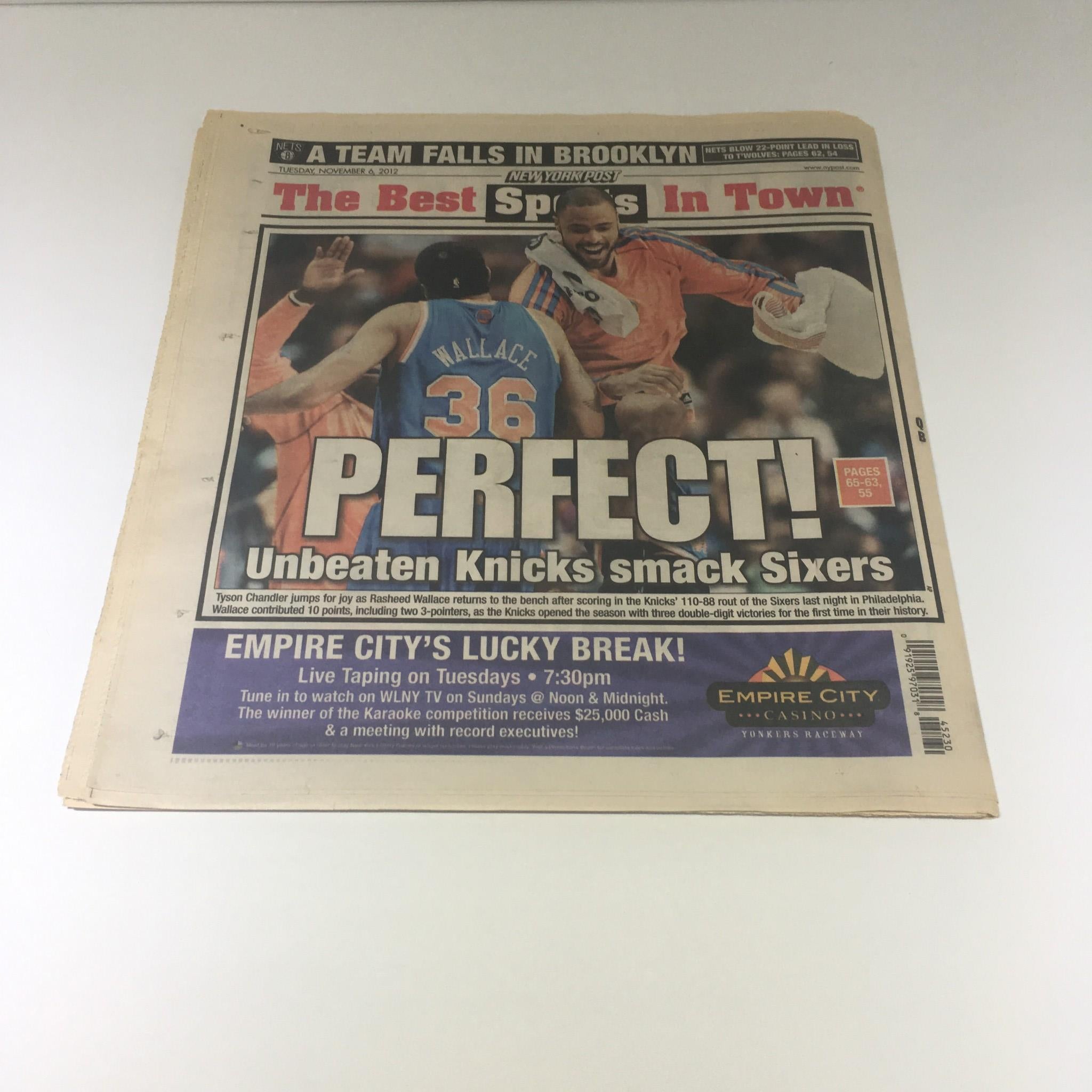 New York Post: Nov 6 2012, All This Office Needs is a Leader