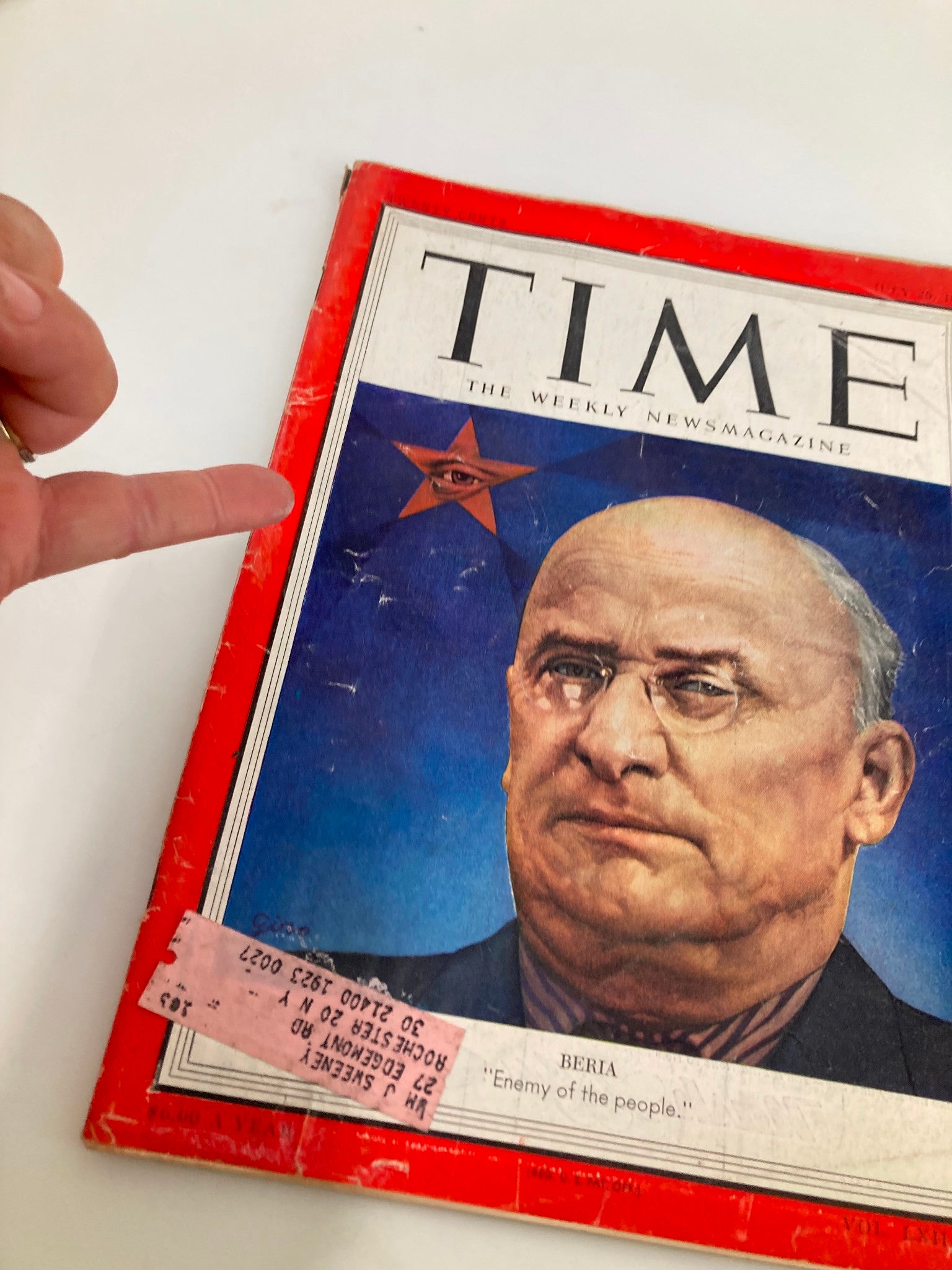 VTG Time Magazine July 20 1953 Vol 62 #3 Lavrentiy Beria Enemy of the People