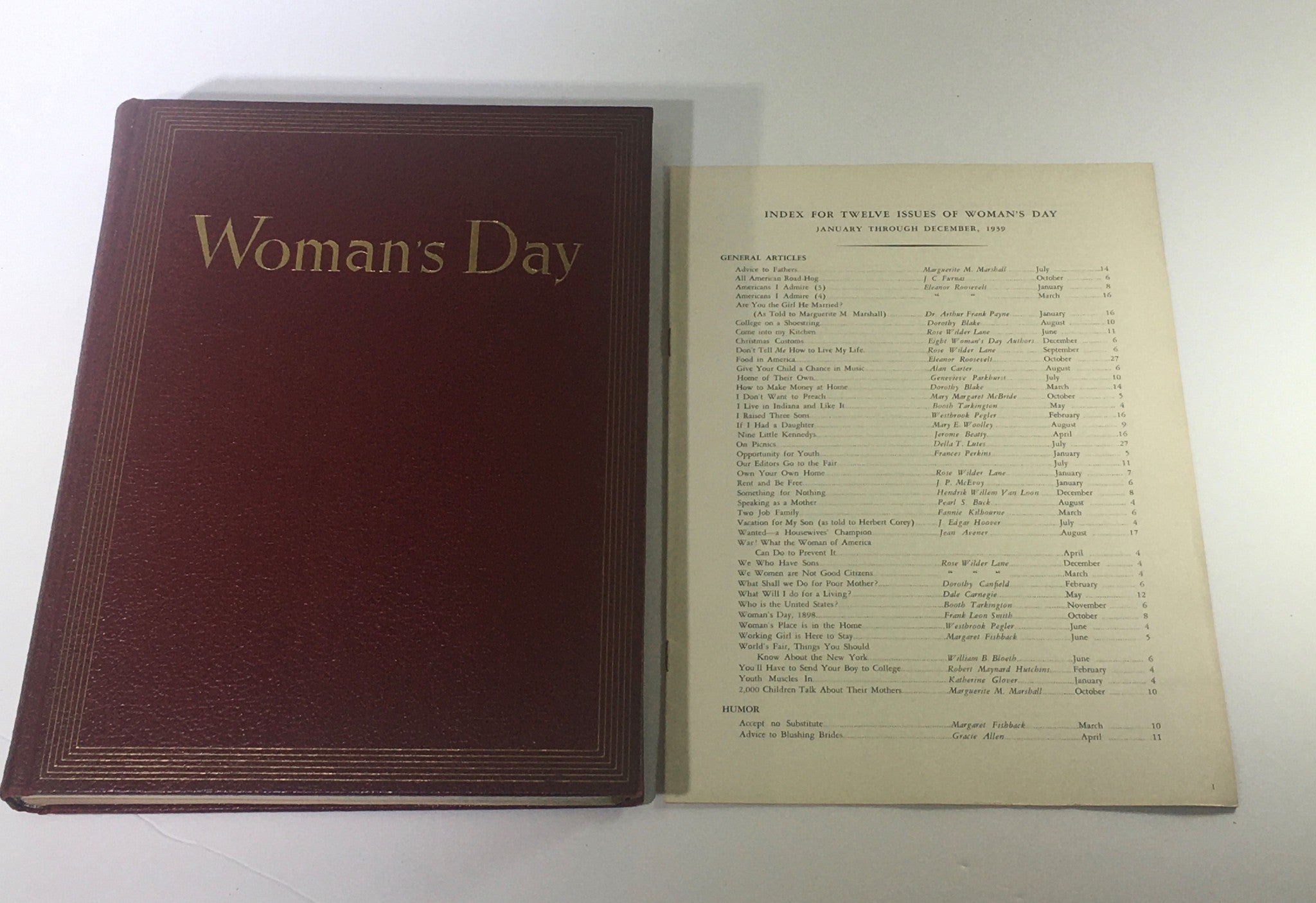 1939 Woman's Day Magazine Complete Year Round In One Book Compilation