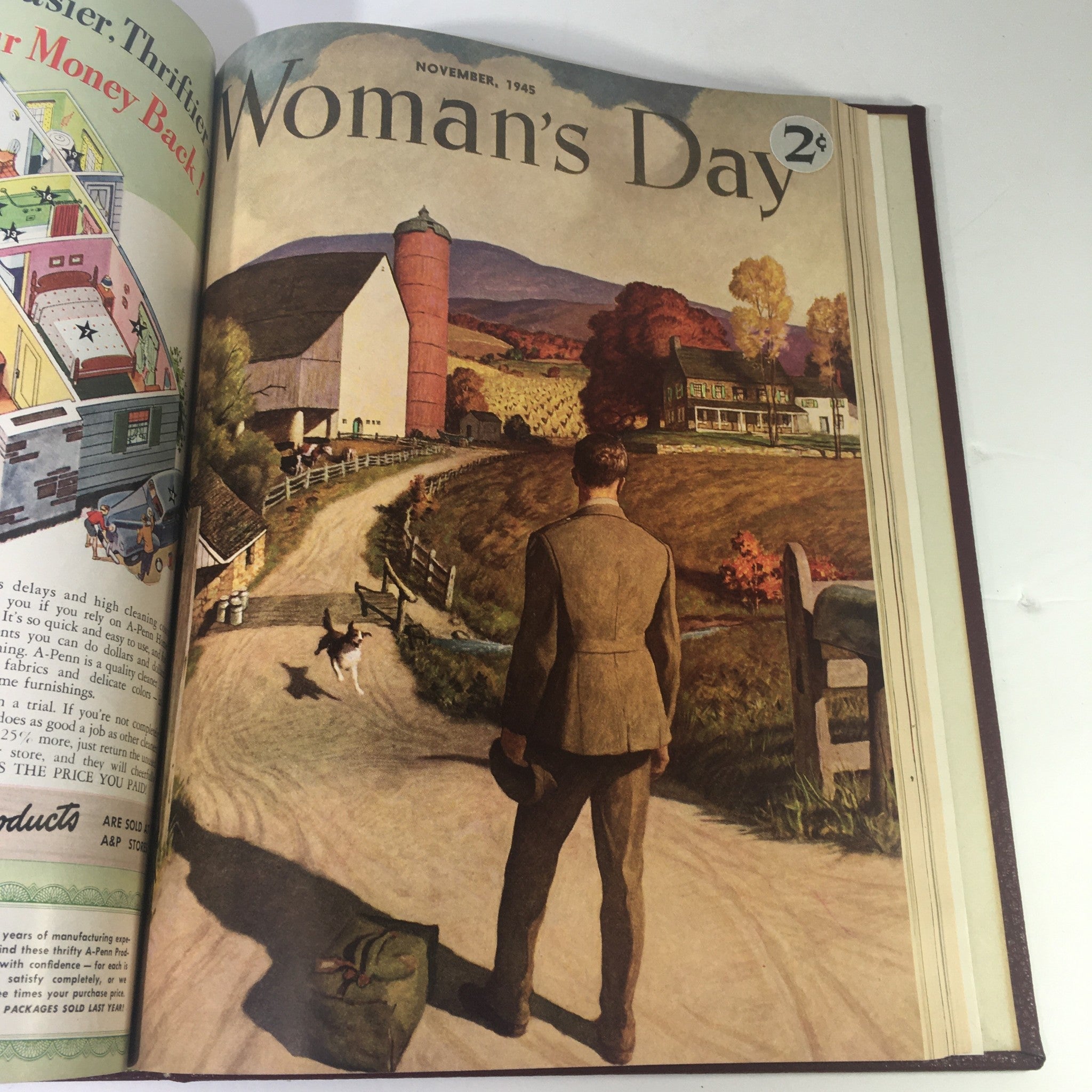 1945 Woman's Day Magazine Complete Year Round In One Book Compilation