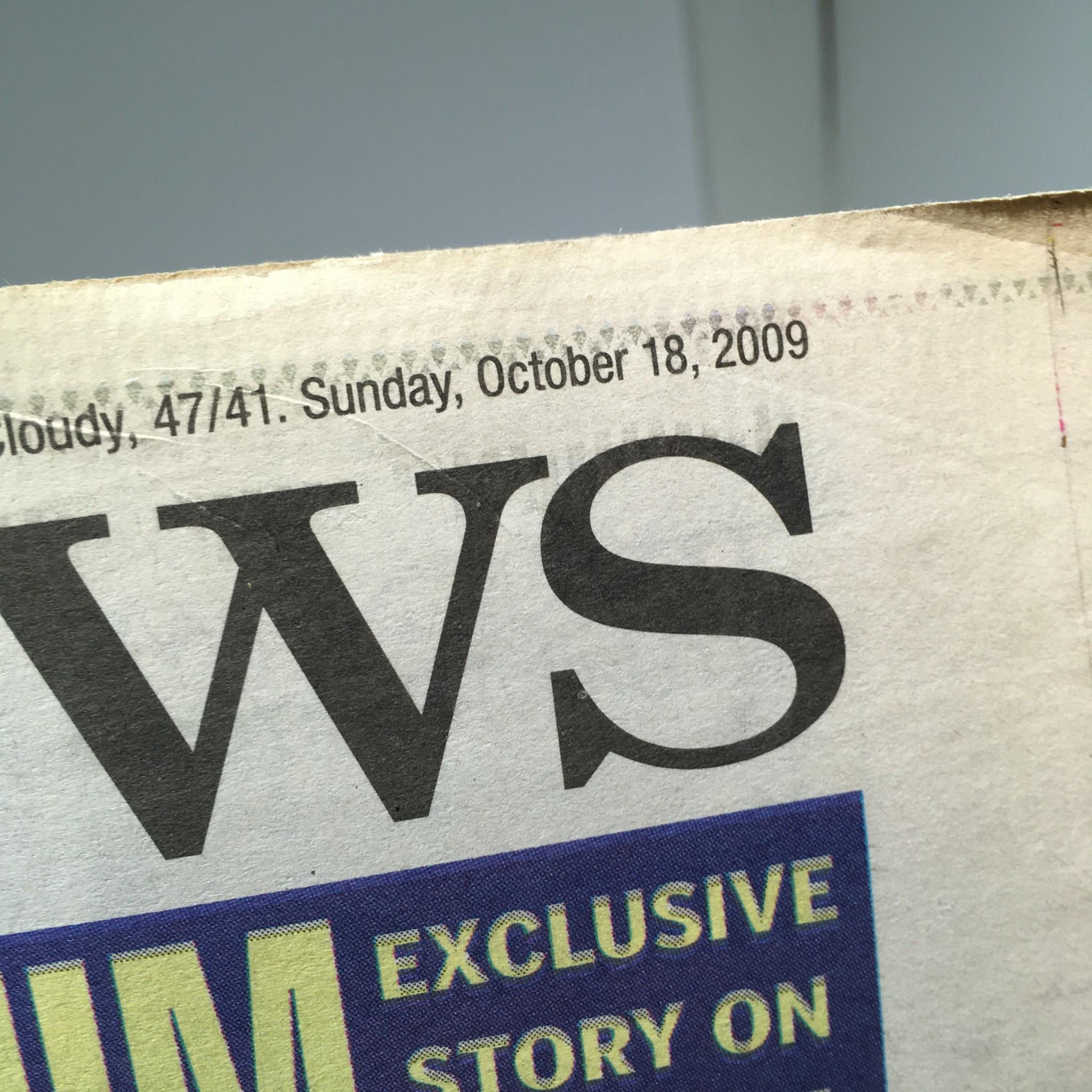 New York Daily News: Oct 18 2009 Jump for Joy