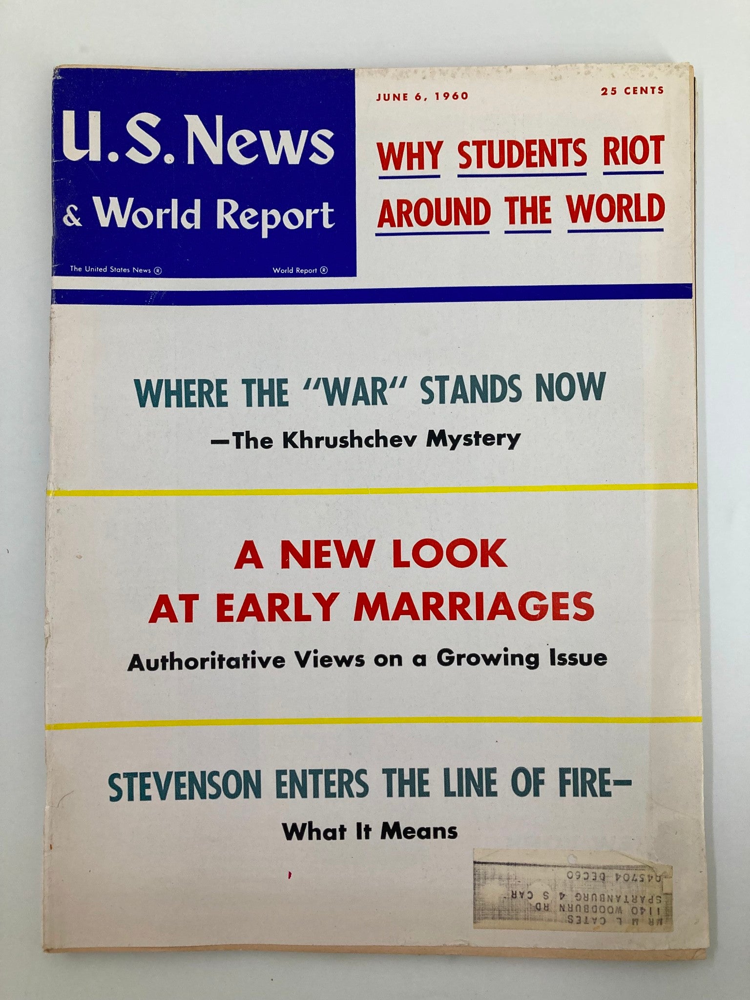 US News & World Report Magazine June 6 1960 Where The War Stands Now