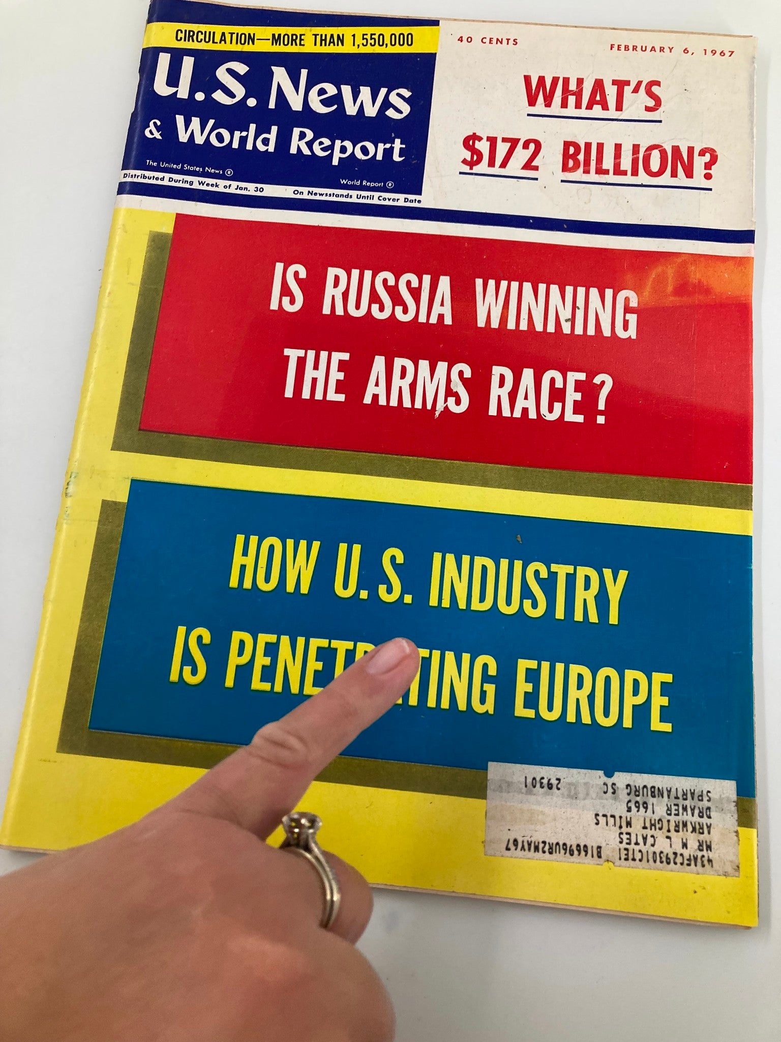 US News & World Report Magazine February 6 1967 Is Russia Winning The Arms Race