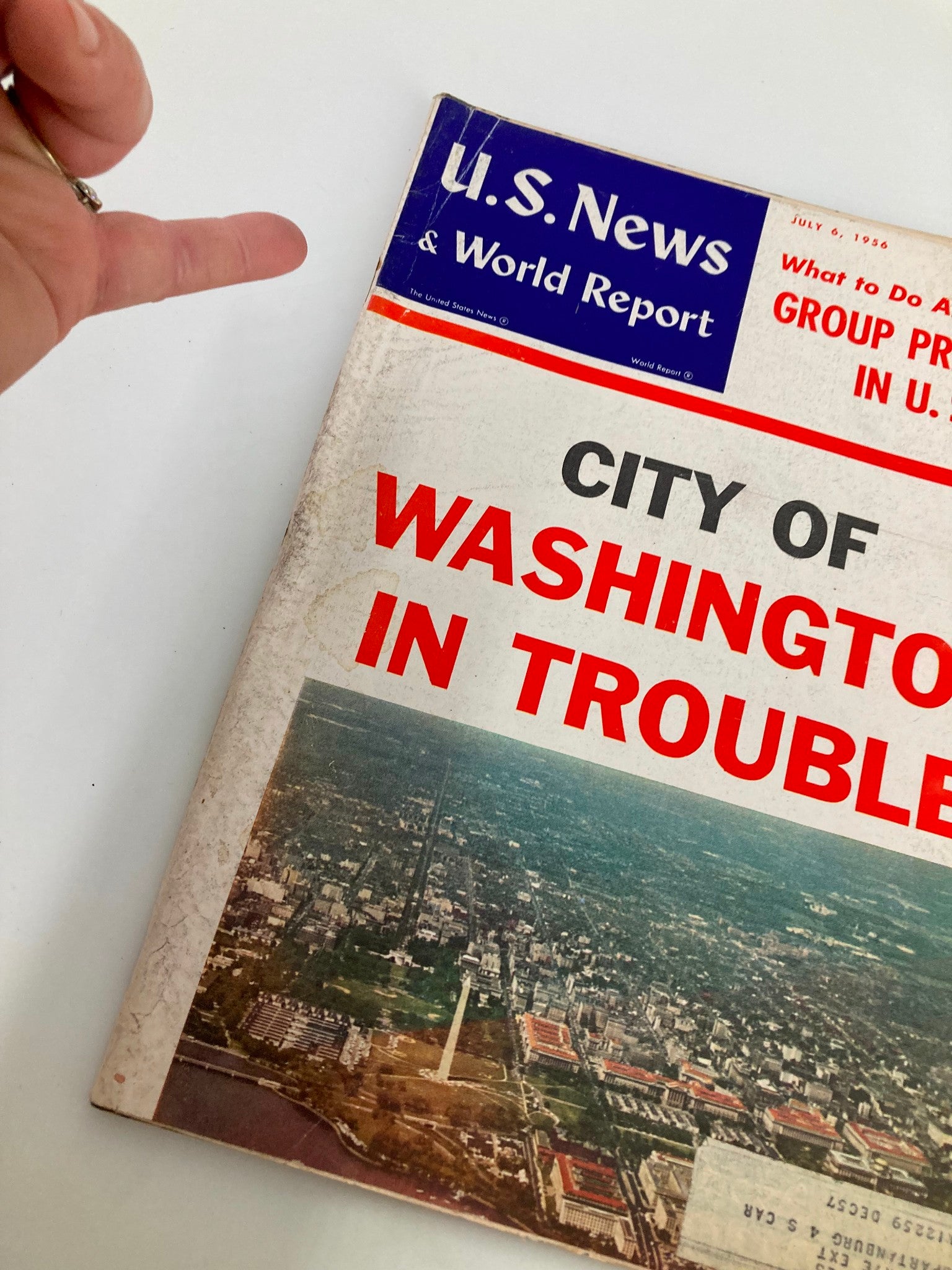 US News & World Report Magazine July 6 1956 City of Washington in Trouble