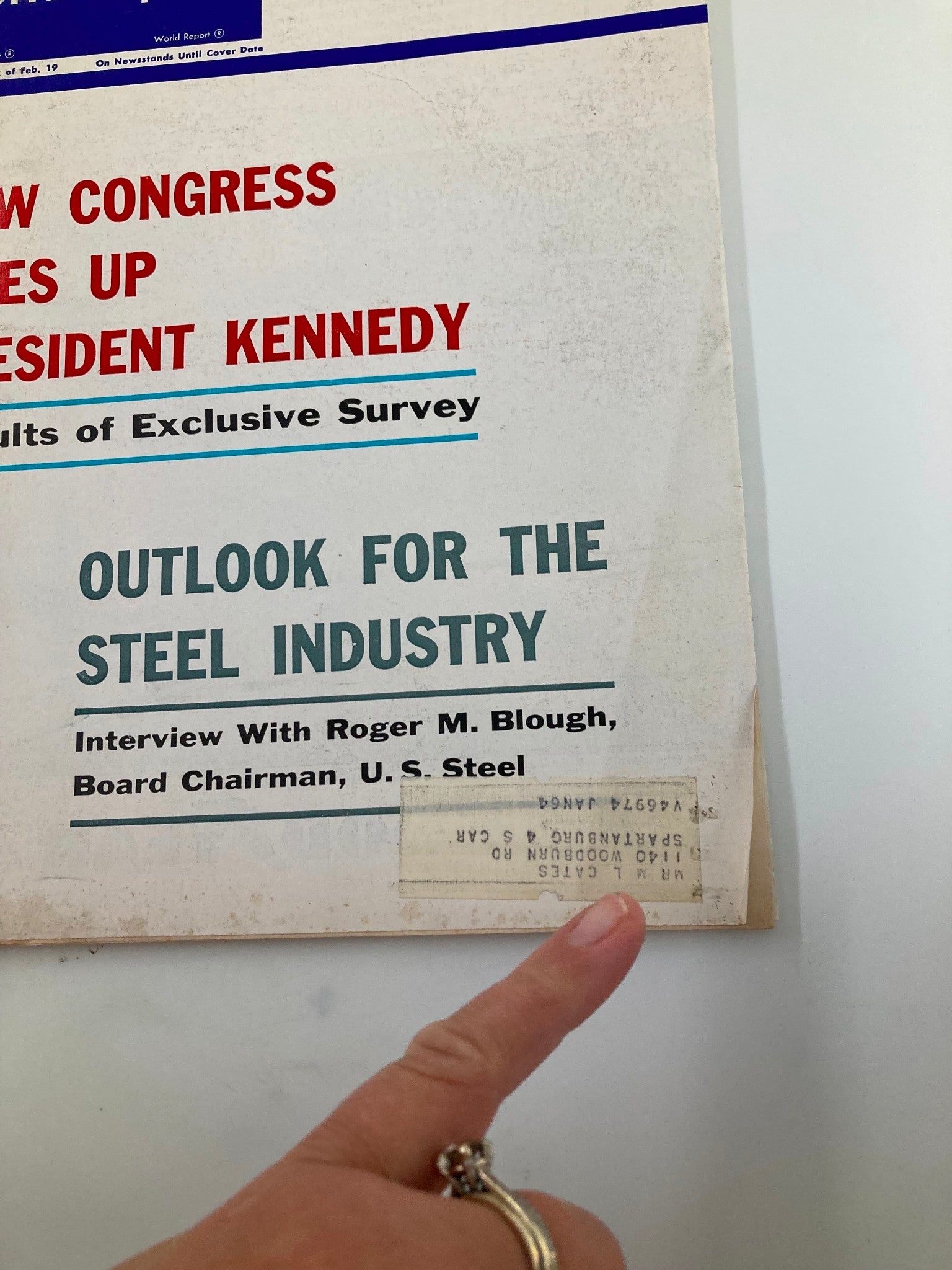 US News & World Report Magazine February 26 1962 How Congress Sizes Up Kennedy