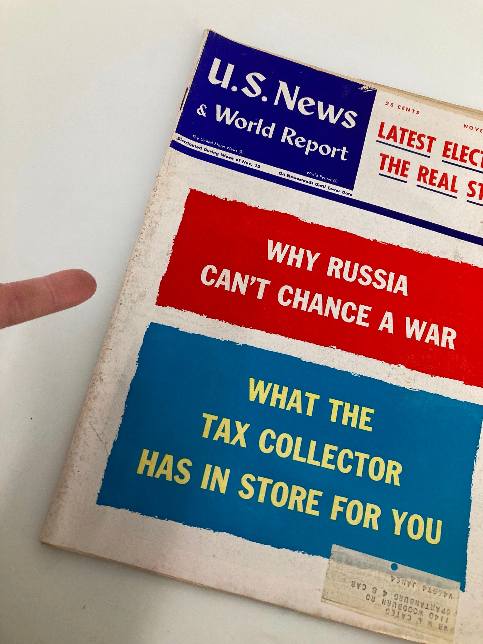 US News & World Report Magazine November 20 1961 Why Russia Can't Chance a War