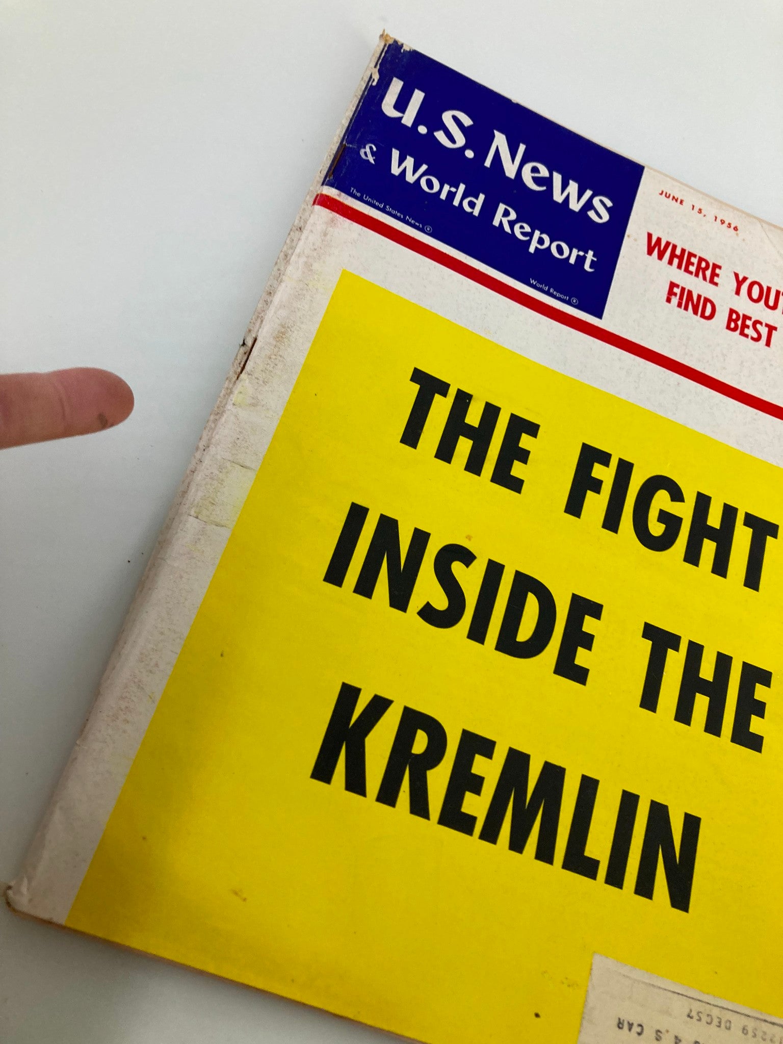 US News & World Report Magazine June 15 1956 The Fight Inside The Kremlin