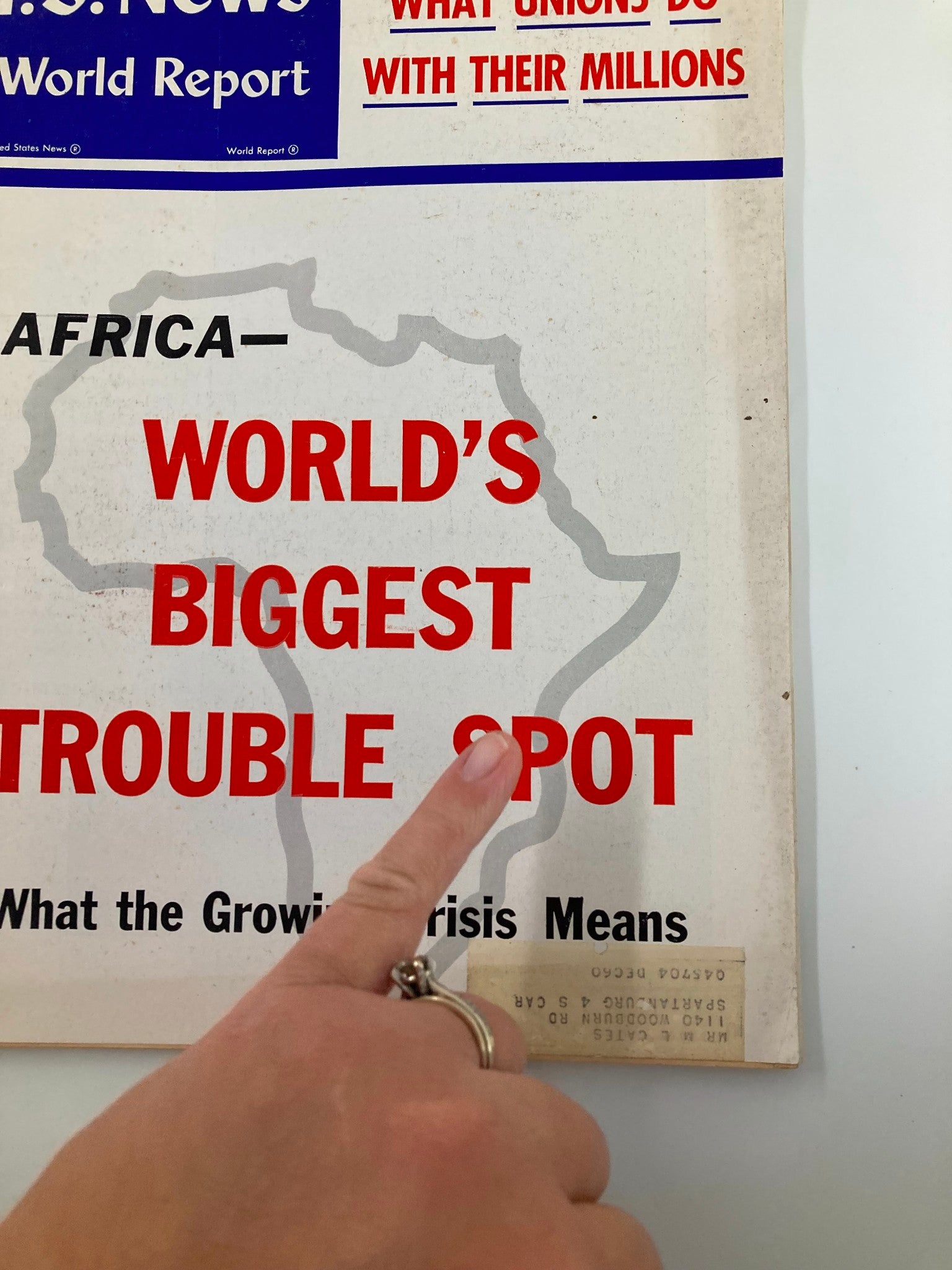 US News & World Report Magazine April 23 1960 World's Biggest Trouble Spot