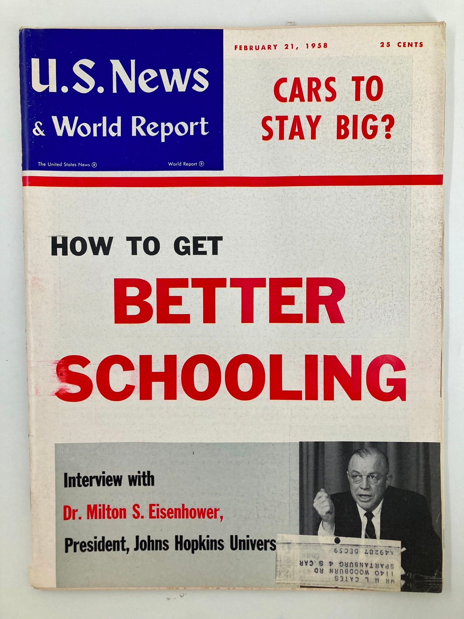 US News & World Report Magazine February 21 1958 How To Get Better Schooling