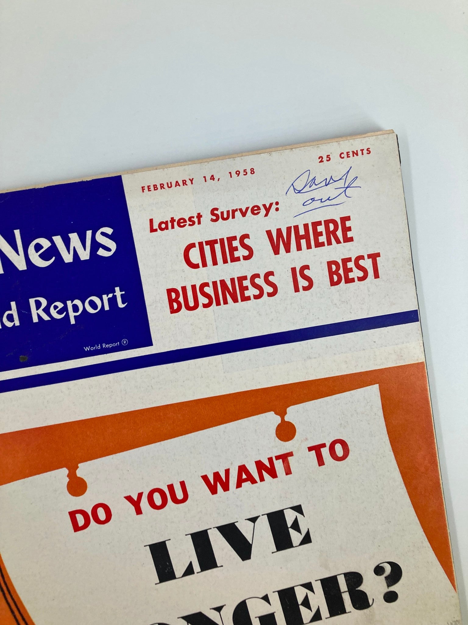 US News & World Report Magazine February 14 1958 Cities Where Business is Best