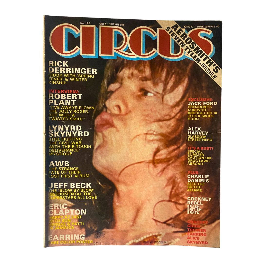 VTG Circus Magazine June 1975 No. 112 Rick Derringer, Robert Plant No Label