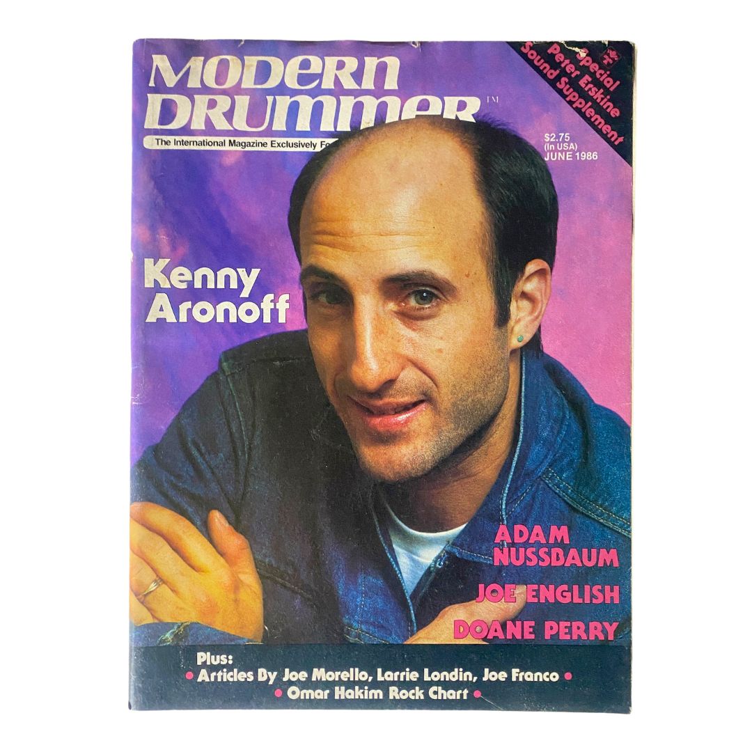 VTG Modern Drummer Magazine June 1986 Vol 10 No. 6 Kenny Aronoff No Label