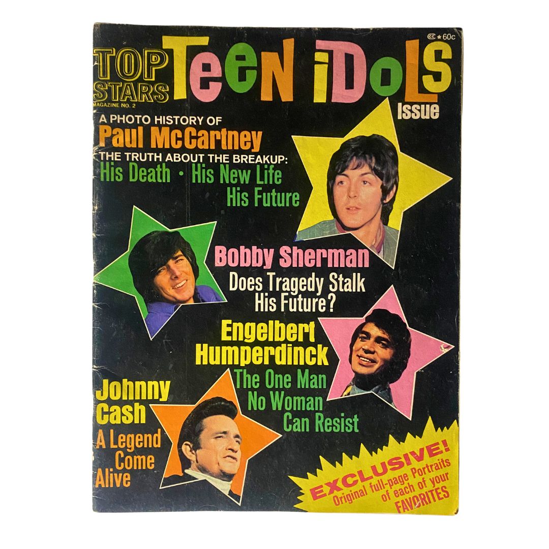 VTG Top Stars Magazine 1970 Teen Idols Issue Paul McCartney No Label