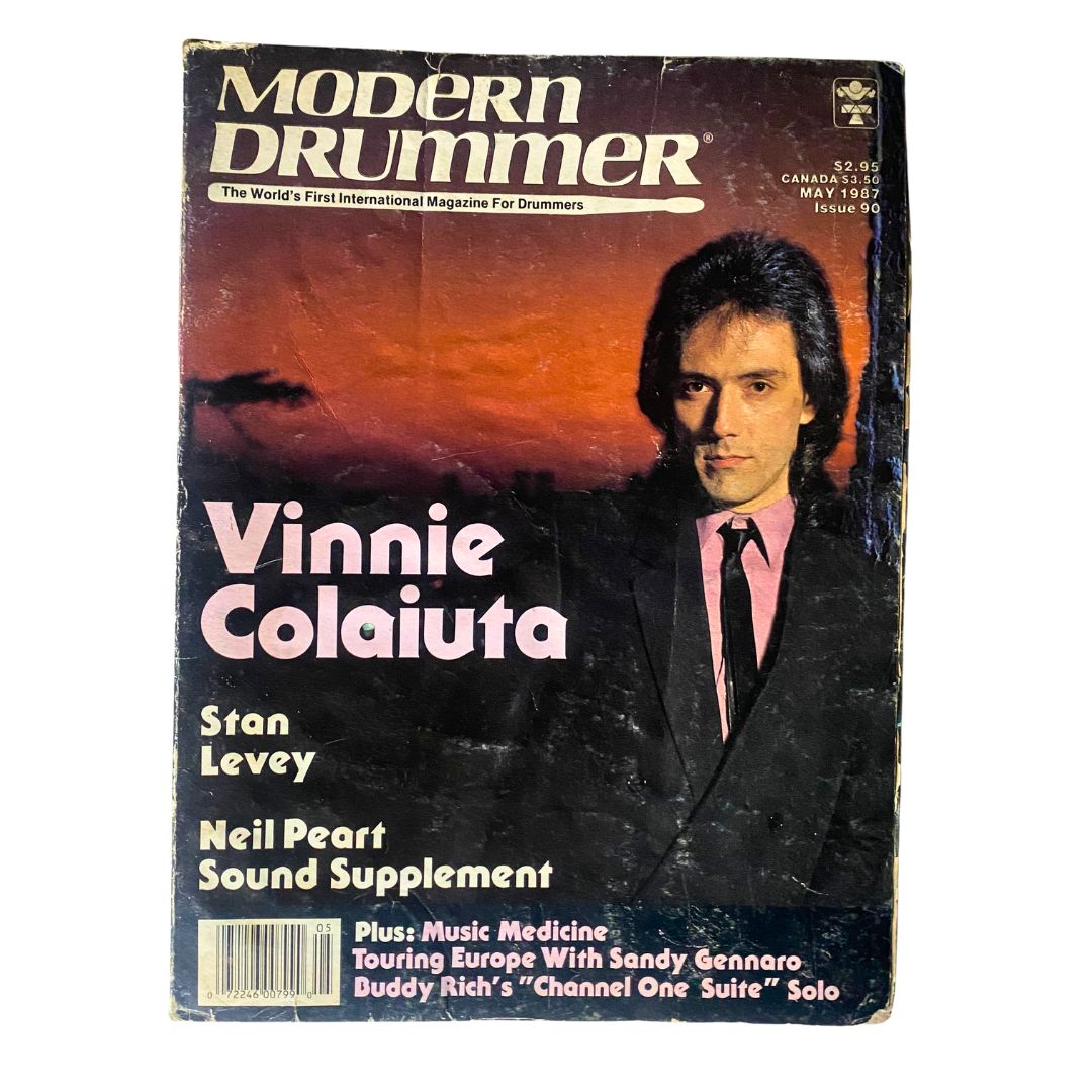 VTG Modern Drummer Magazine May 1987 Issue 90 Vinnie Colaiuta No Label