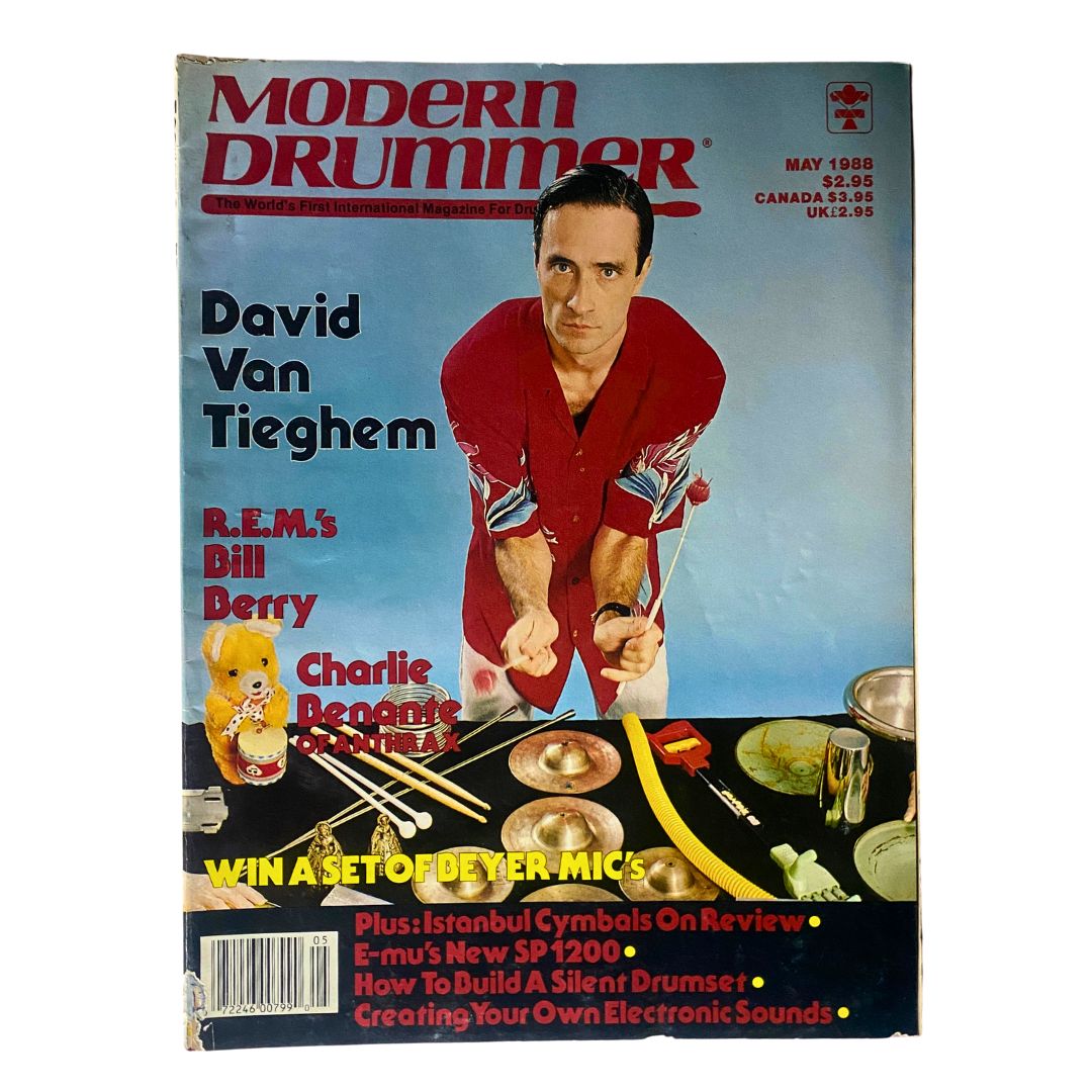 VTG Modern Drummer Magazine May 1988 Vol 12 No. 5 David Van Tieghem No Label