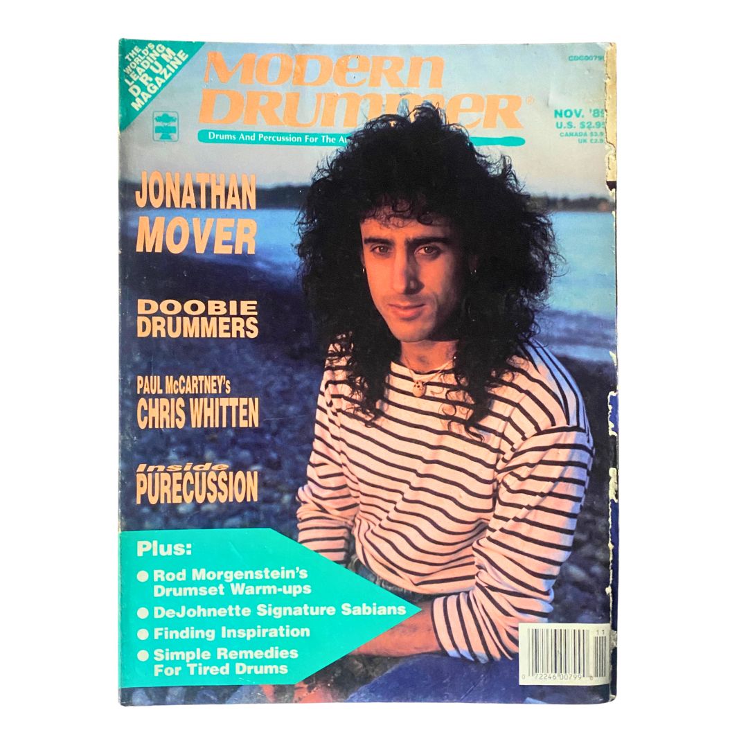 VTG Modern Drummer Magazine November 1989 Jonathan Mover No Label