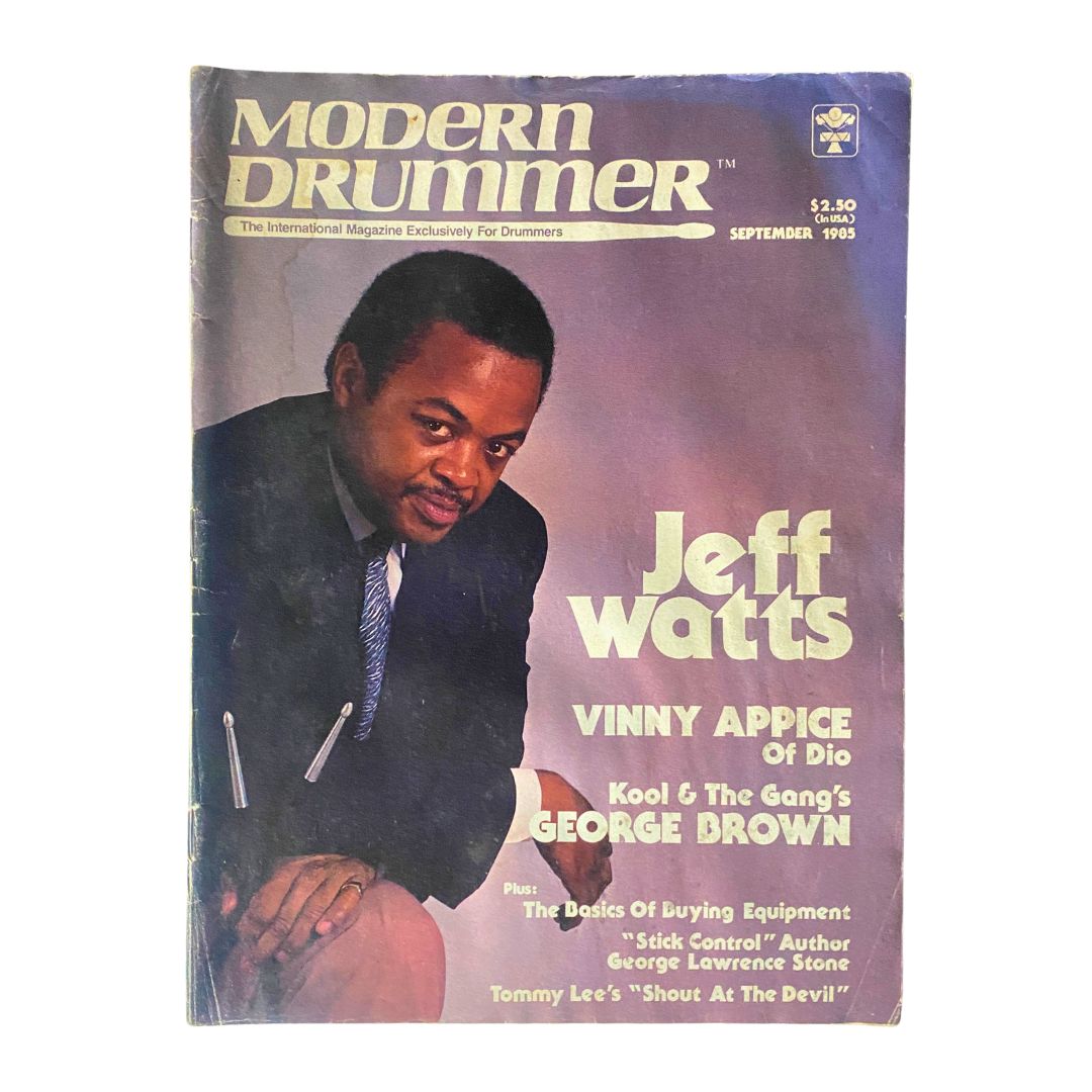 VTG Modern Drummer Magazine September 1985 Vol 9 No. 9 Jeff Wats No Label