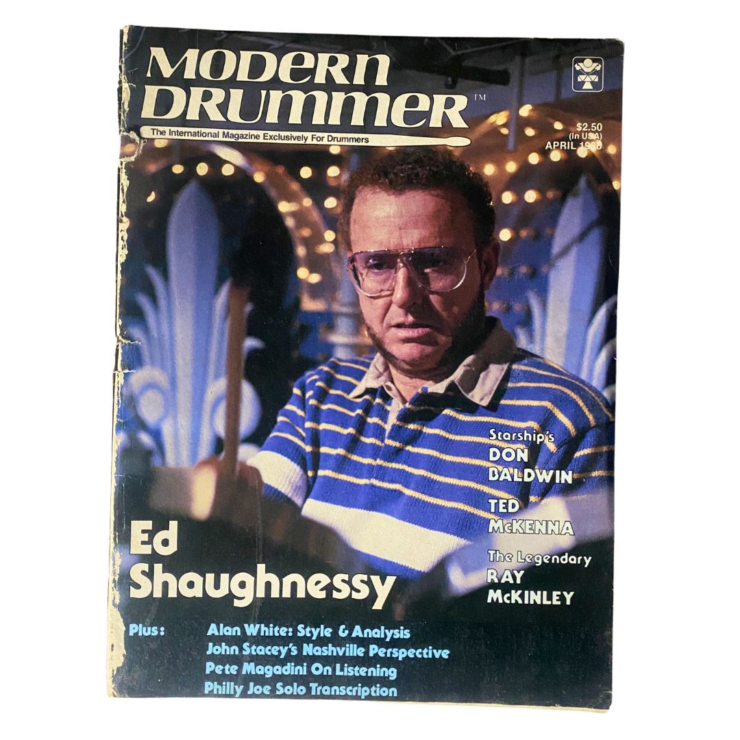 VTG Modern Drummer Magazine April 1986 Ed Shaughnessy GD Interior No Label