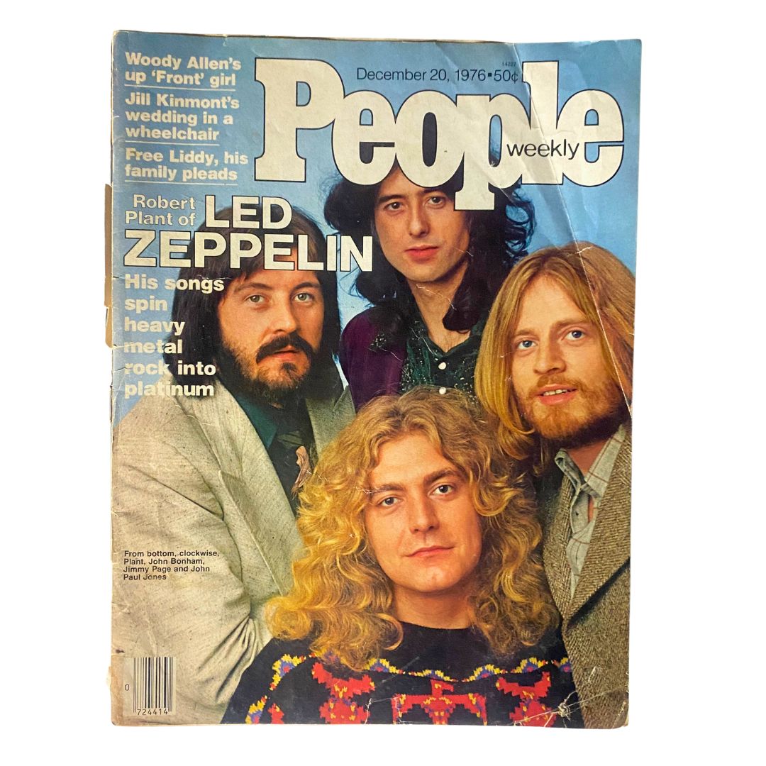 VTG People Weekly Magazine December 20 1976 Led Zeppelin GD Interior No Label