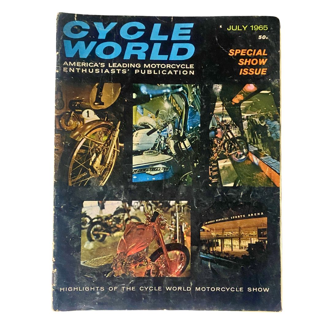 VTG Cycle World Magazine July 1965 Vol 4 No. 7 Motorcycle Show No Label