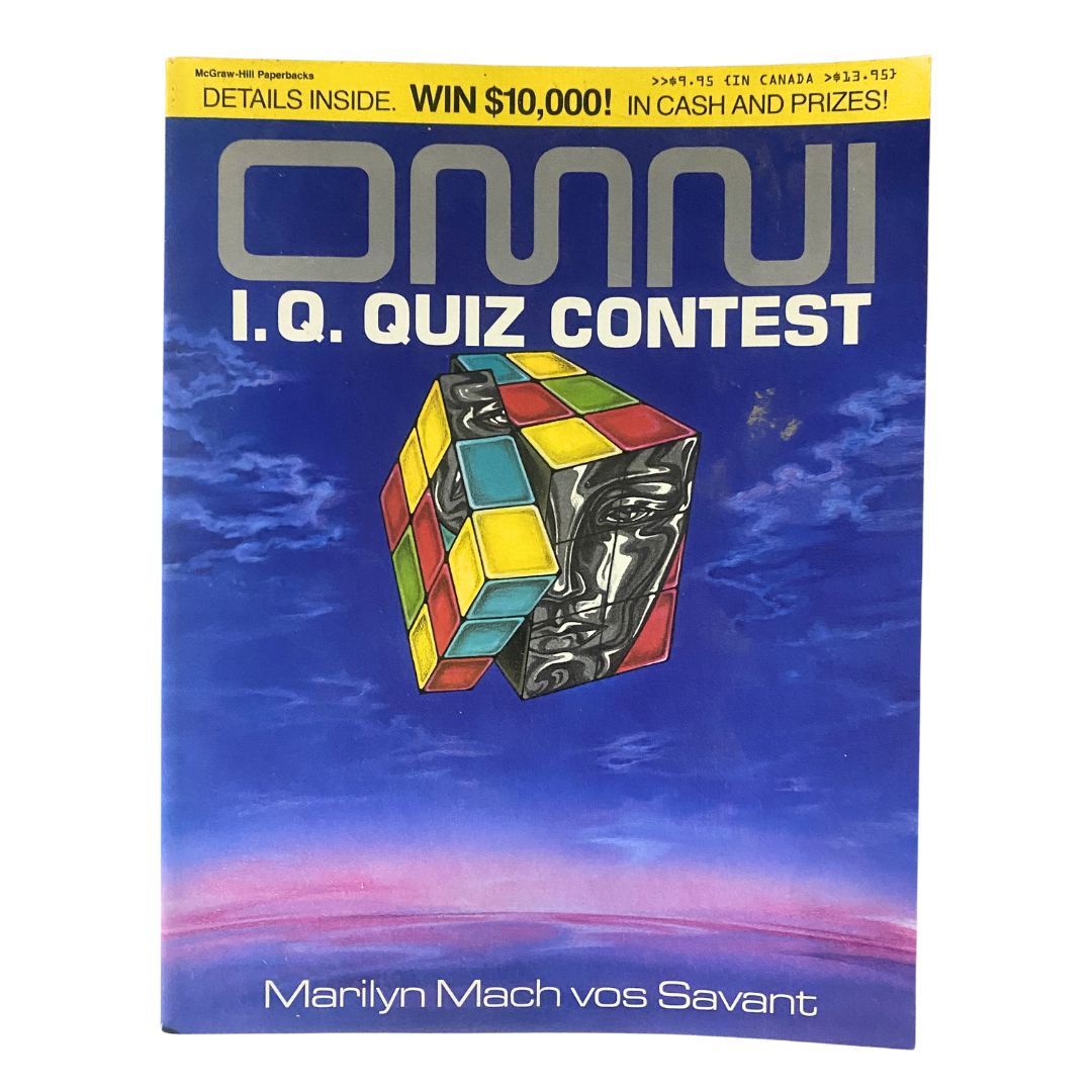 1985 Omni I.Q. Quiz Contest Book by Marilyn Vos Savant