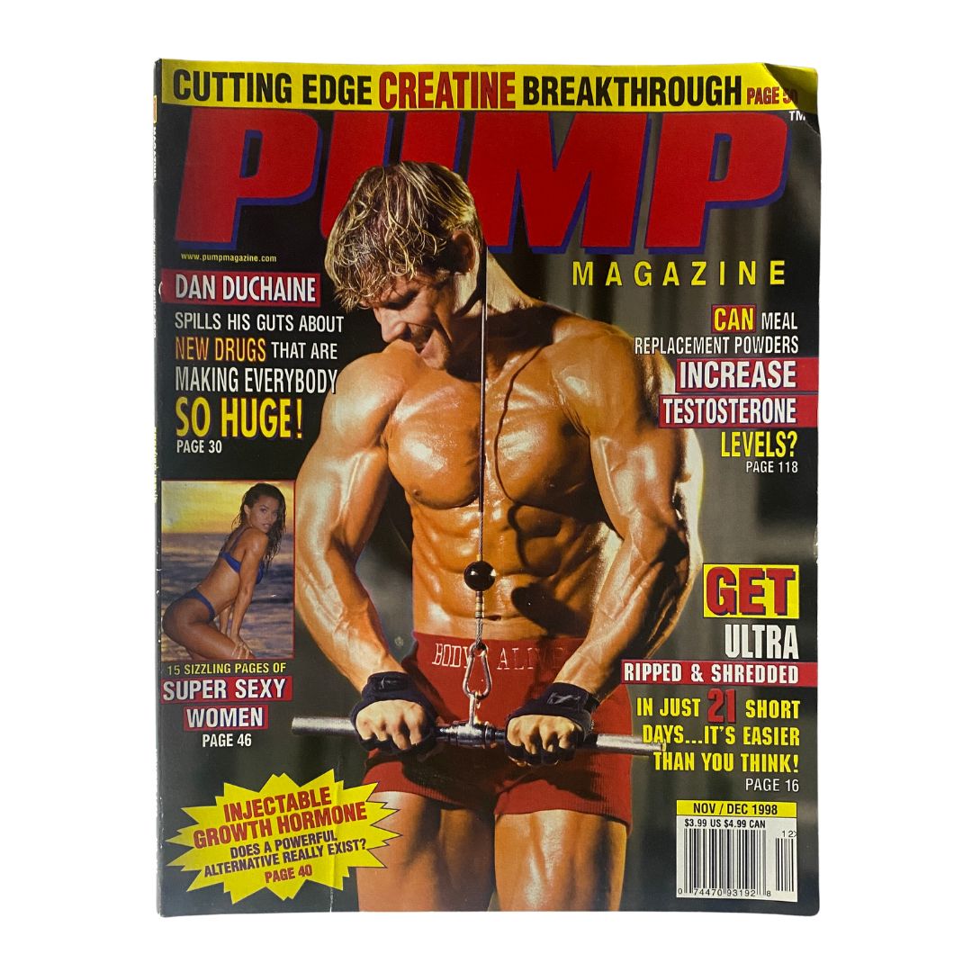 Pump Magazine November December 1998 Increase Testosterone Levels No Label