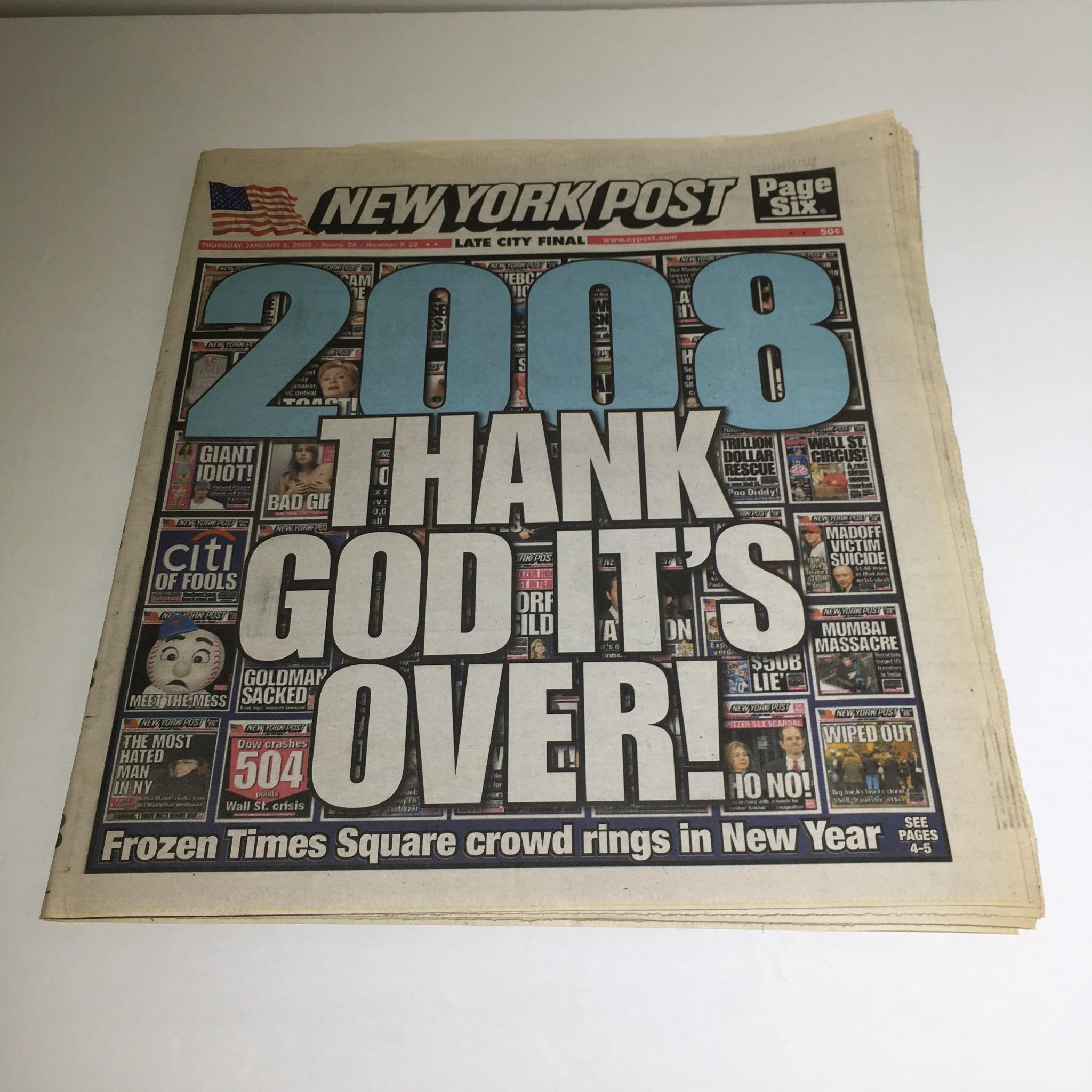 New York Post: Jan 1 2009, 2008 Thank God It's Over