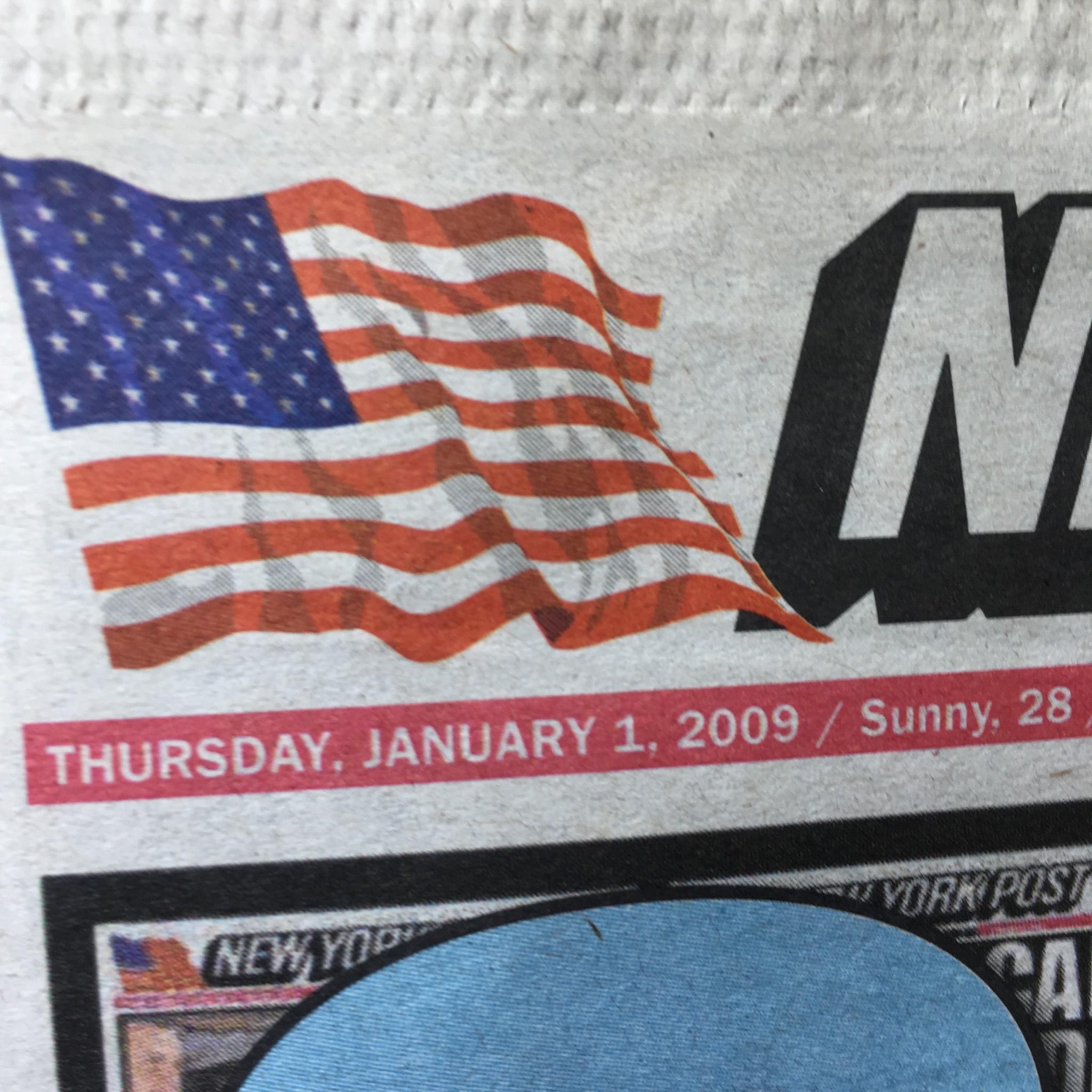 New York Post: Jan 1 2009, 2008 Thank God It's Over