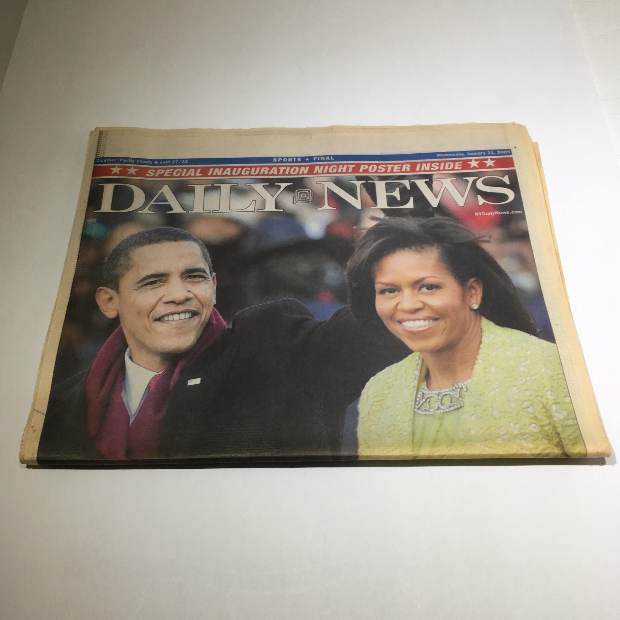 New York Daily News: Jan 21 2009, A Glorious Beginning