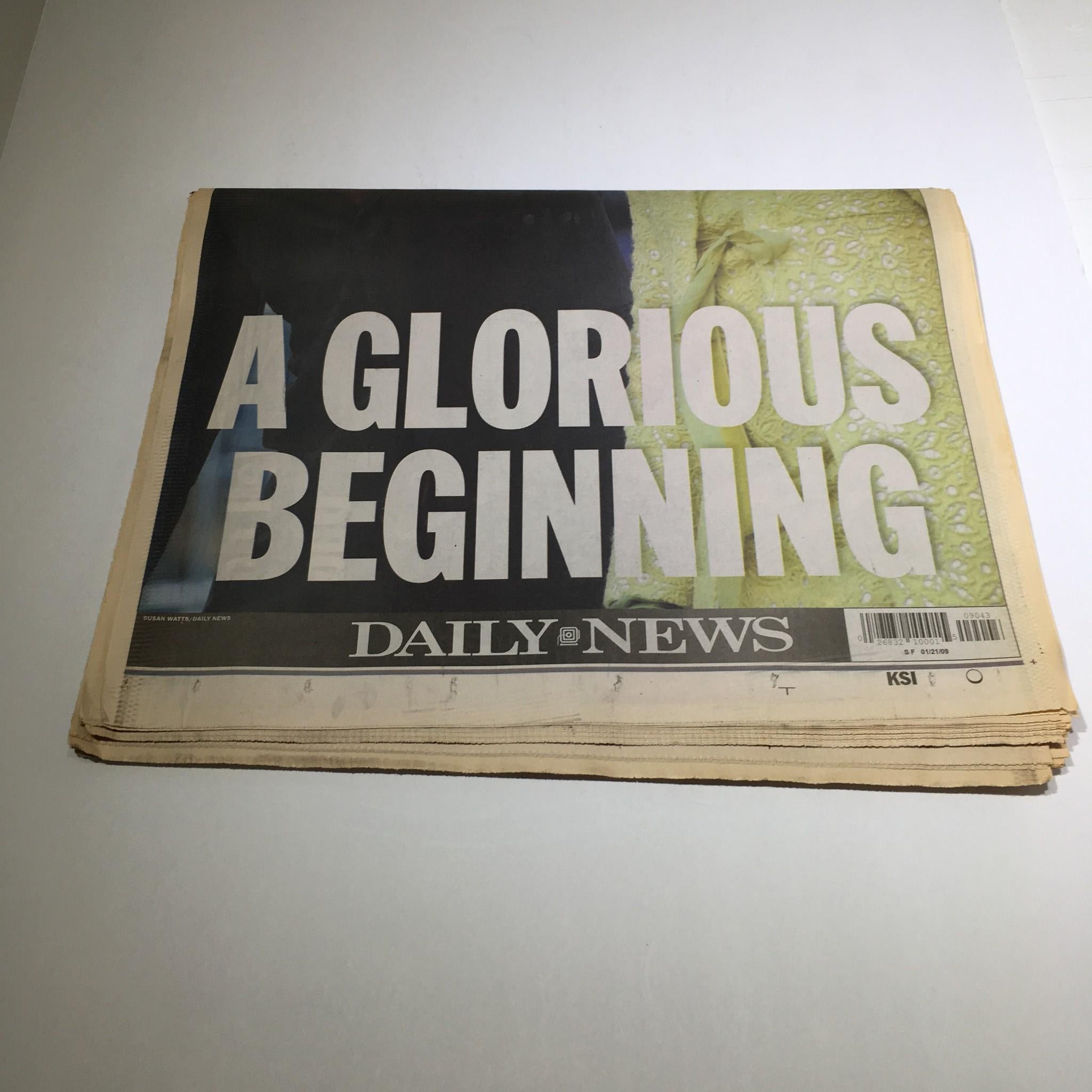 New York Daily News: Jan 21 2009, A Glorious Beginning