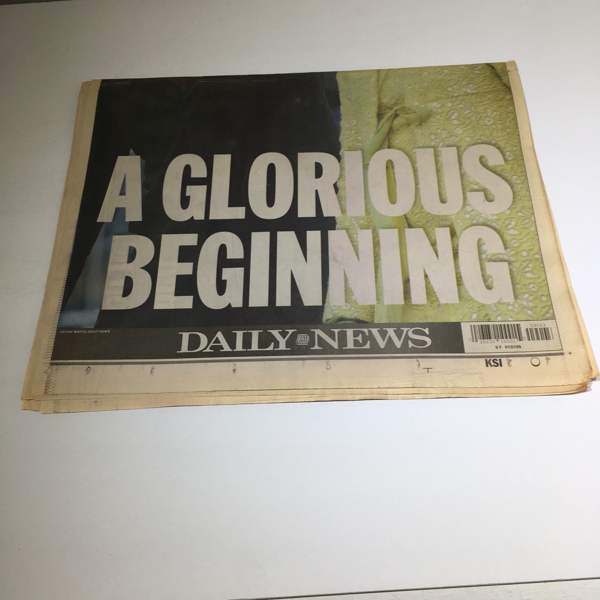 New York Daily News: Jan 21 2009, Inauguration Night 44th President of USA