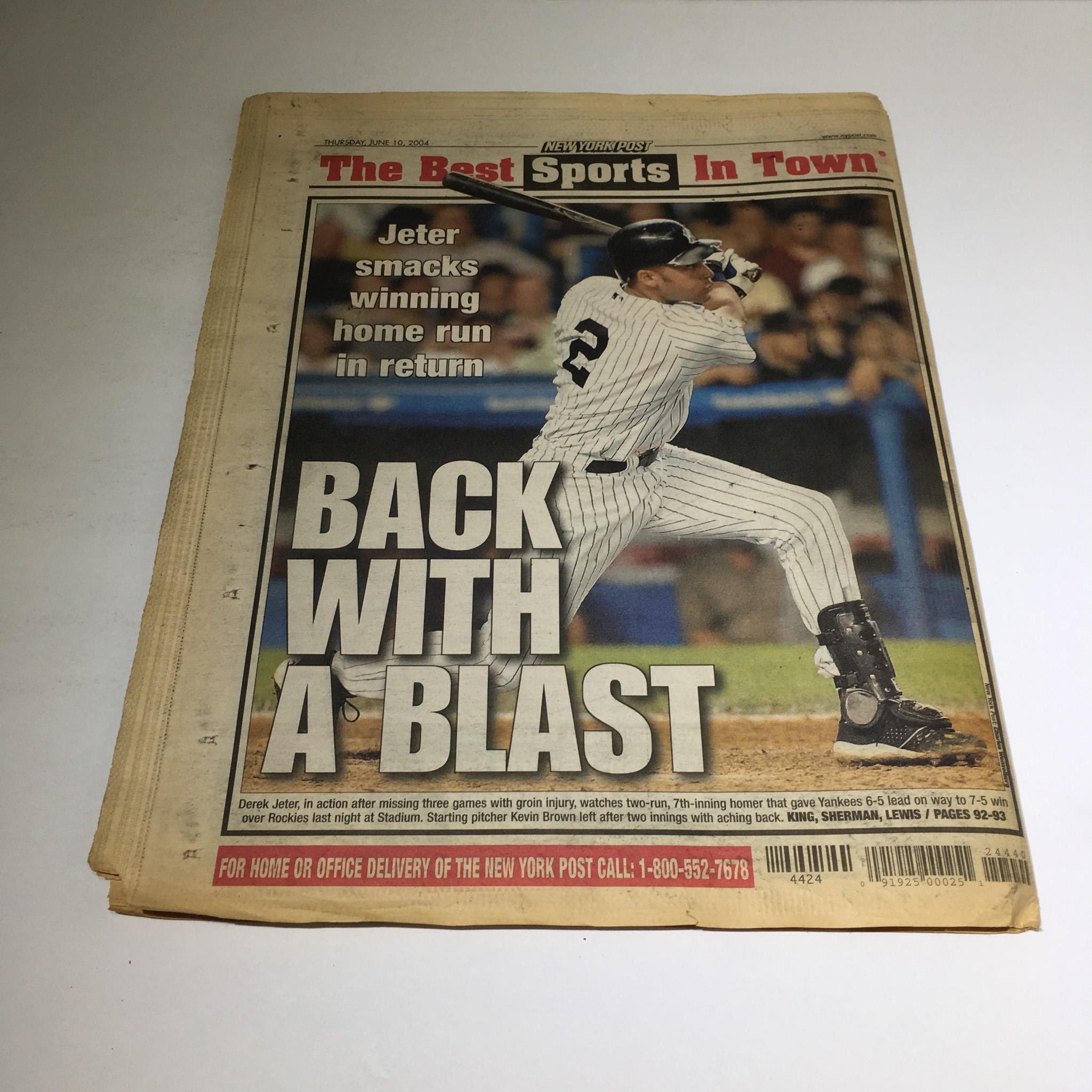 New York Post: 06/10/04,Homecoming, Pres. Reagan's Final Return 2 Washington