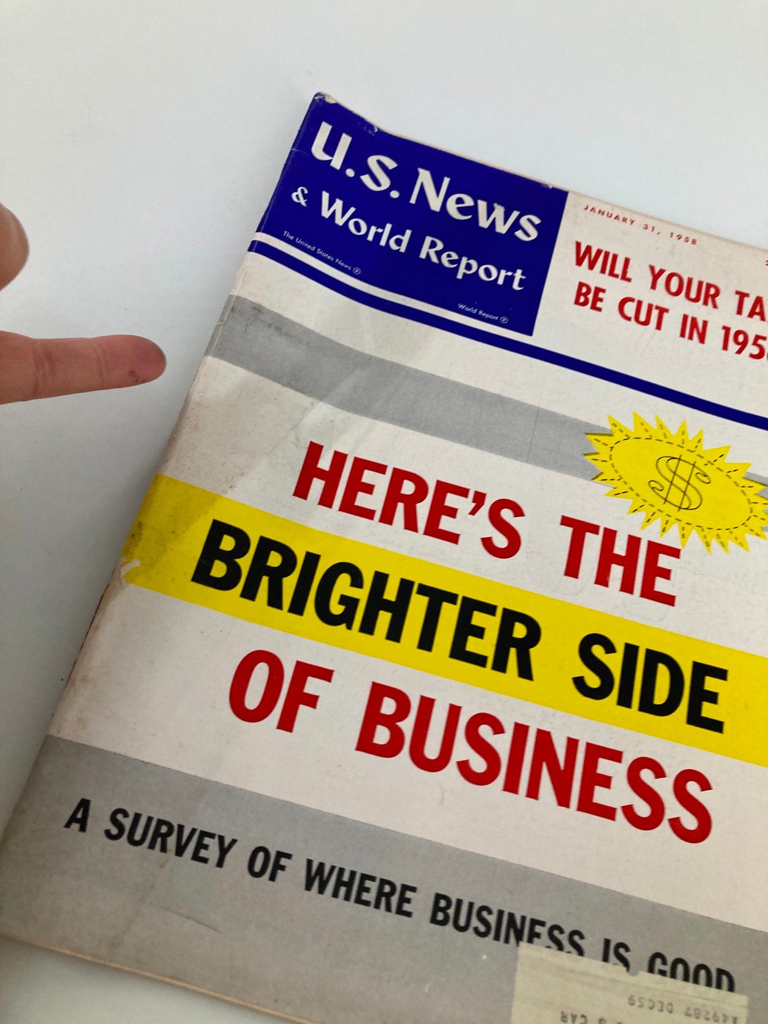 US News & World Report Magazine January 31 1958 Will Your Taxes Be Cut in 1958?