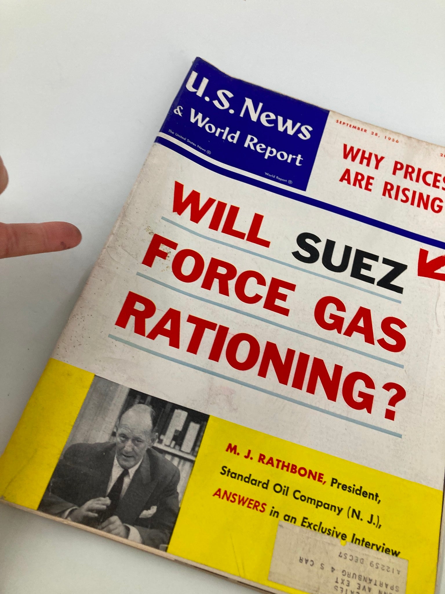 US News & World Report Magazine September 28 1956 Will Suez Force Gas Rationing